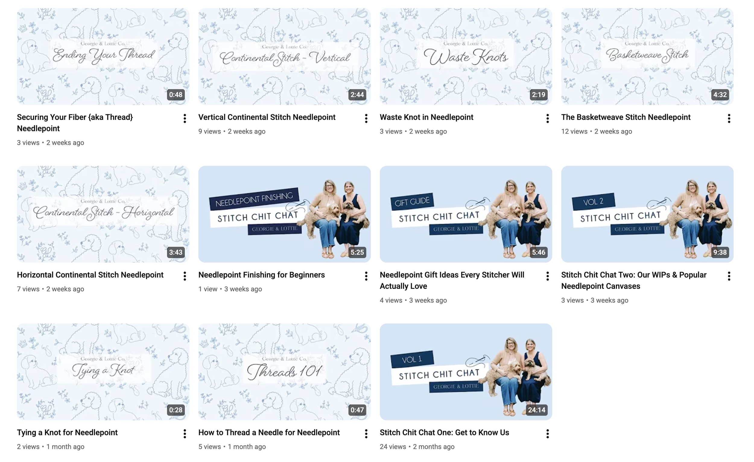 YouTube videos Georgie and Lottie