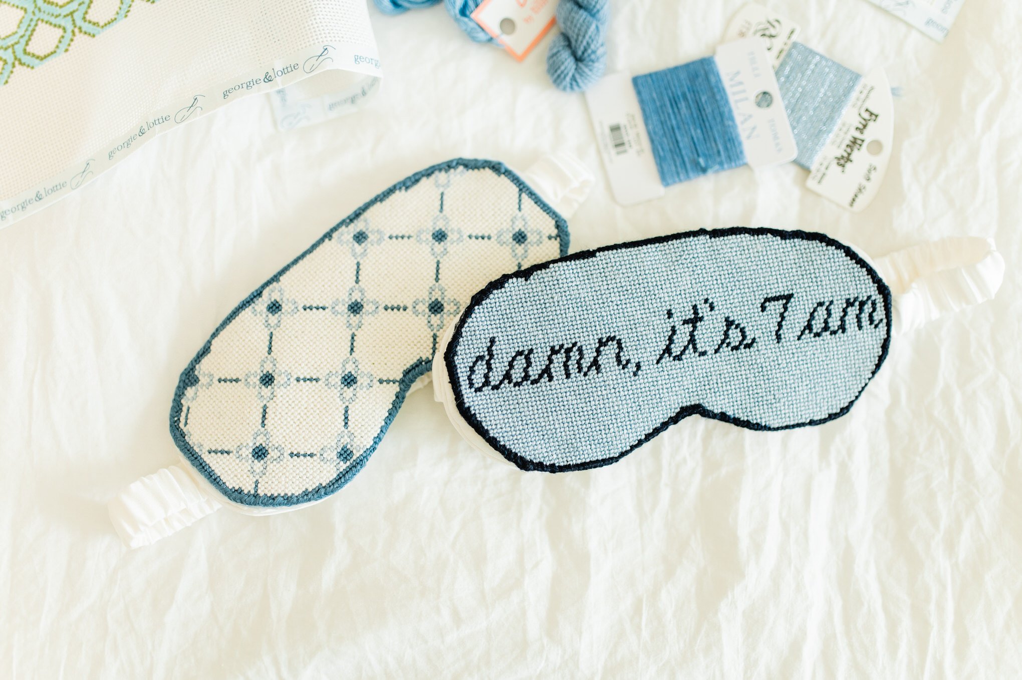needlepoint eye sleep masks