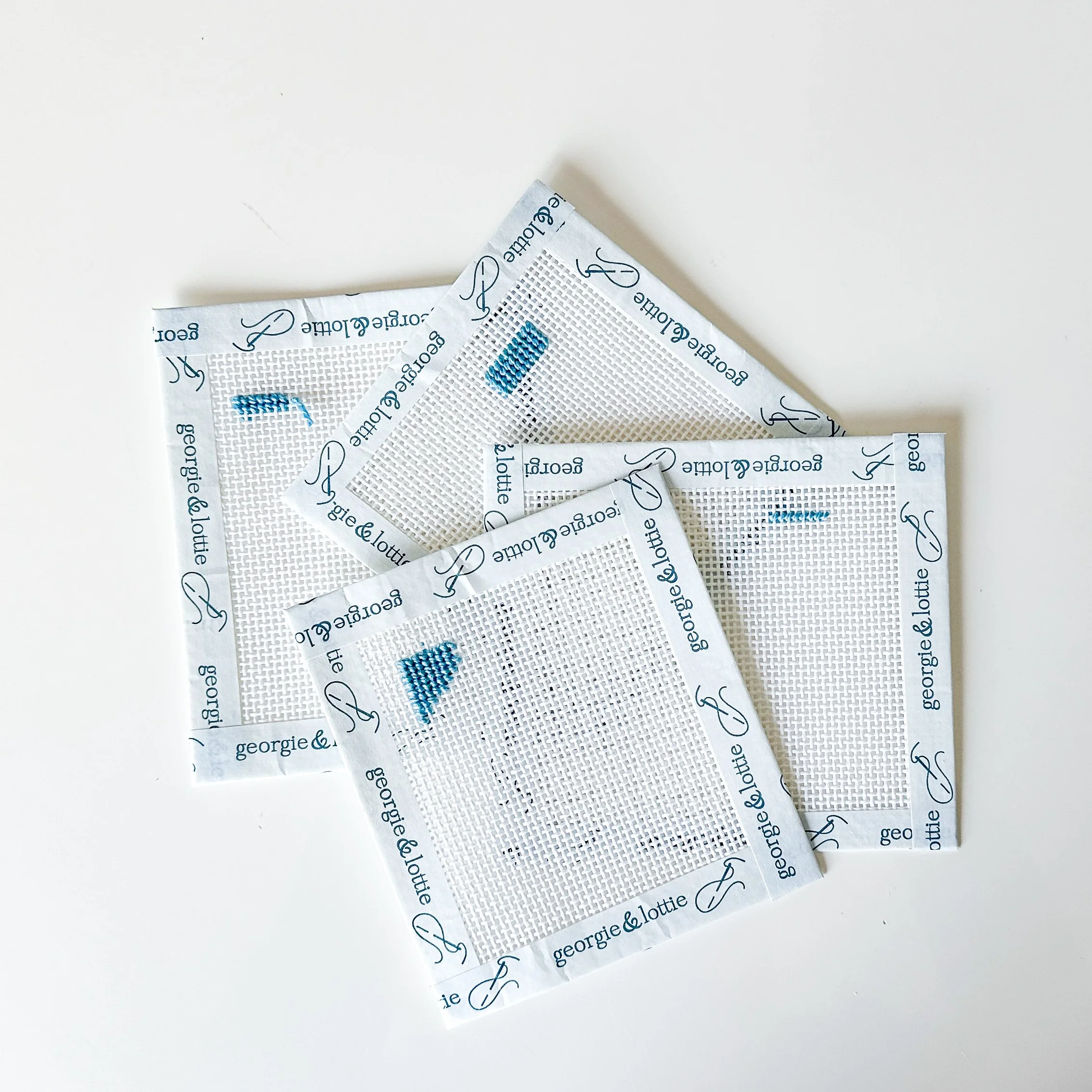 basic needlepoint tips and stitches on small needlepoint canvases