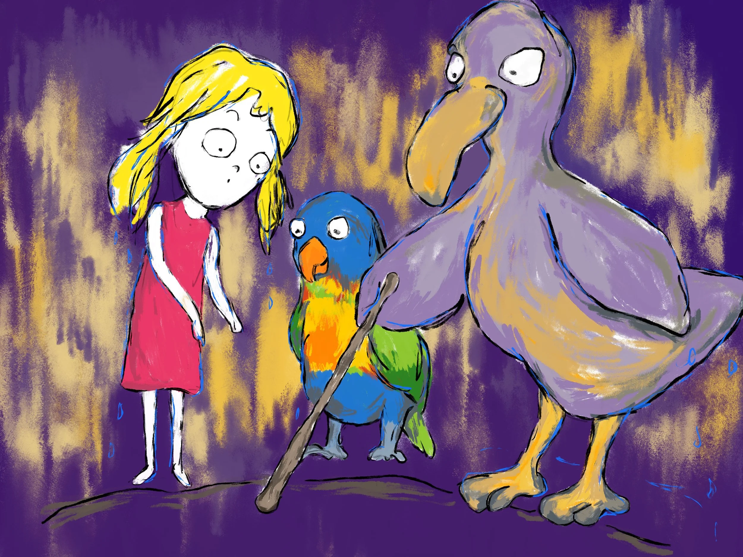 Lewis Carroll's Alice's Adventures in Wonderland Illustration Series - Caucus Race