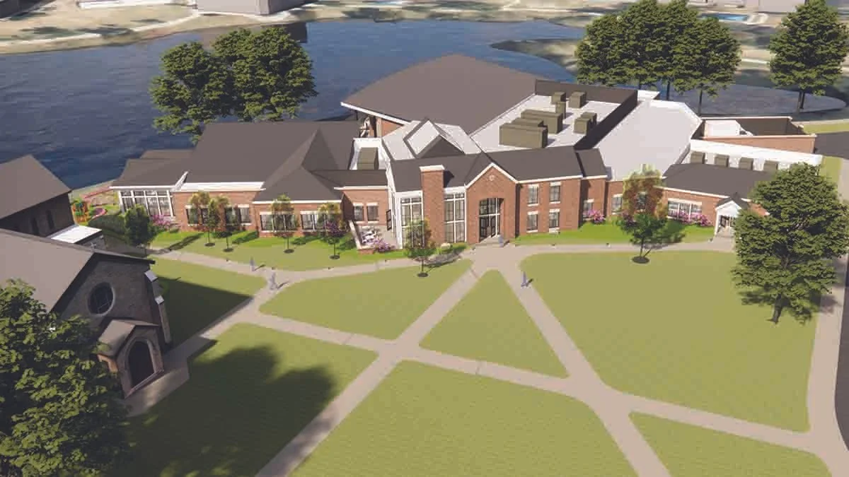 Kirby Family Hall, offering a state of the art dining experience and community space.