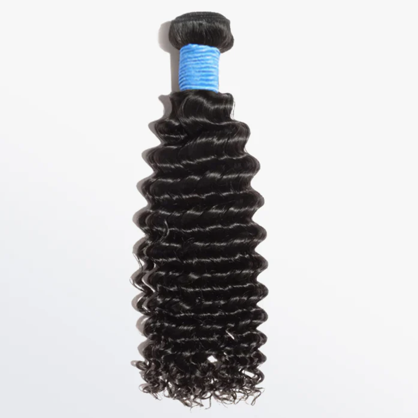 10-30 Inch Deep Curly Virgin Brazilian Hair #1B Natural Black