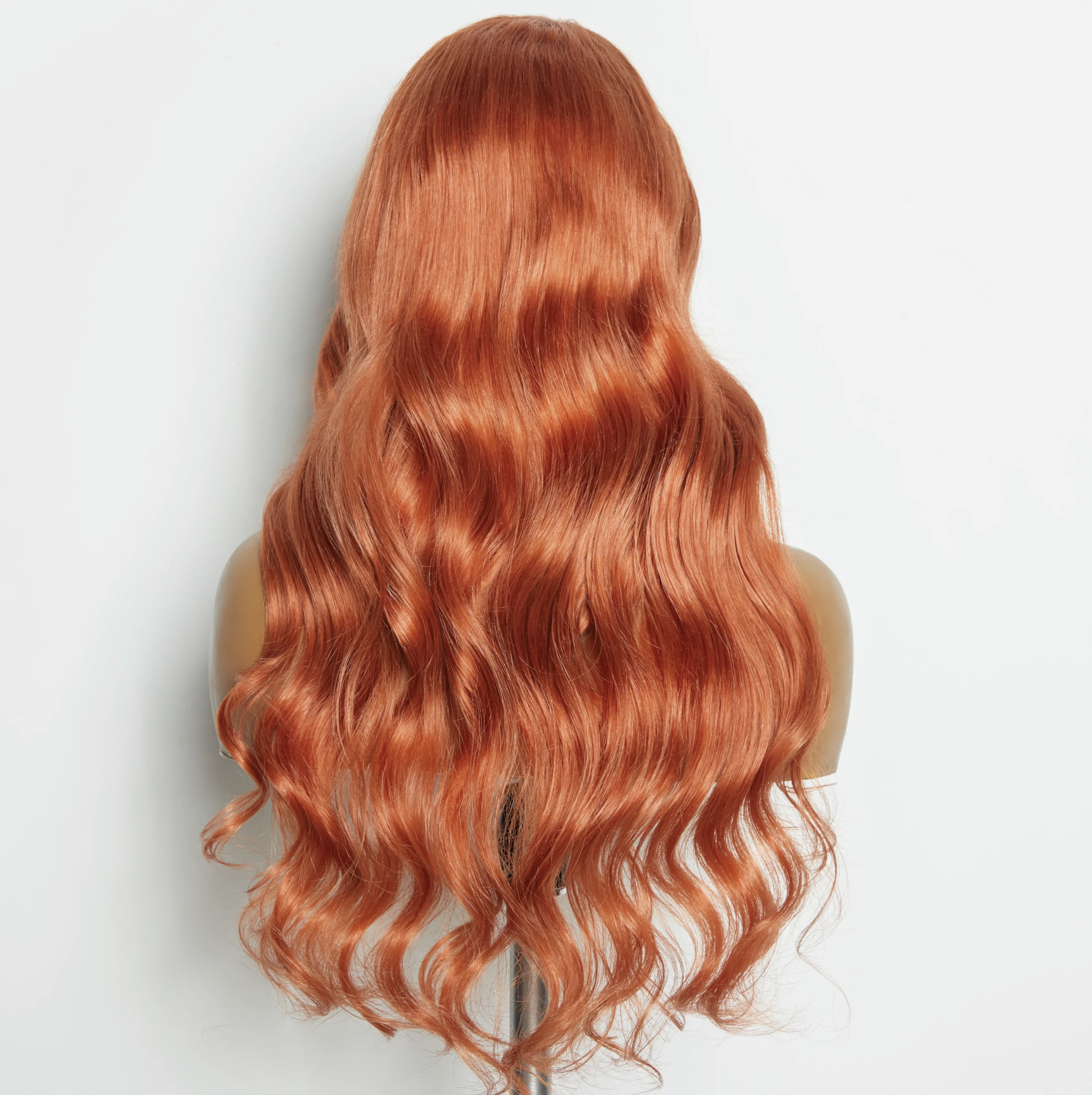 24 Inches Ginger 13"x4" Lace Front Body Wavy Wig Pre-Plucked Free Part 100% Human Hair