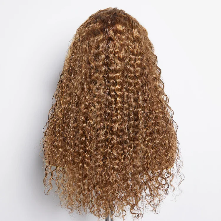 22-24 Inch Pre-Plucked 13"x4" Lace Front Water Wavy Free Part