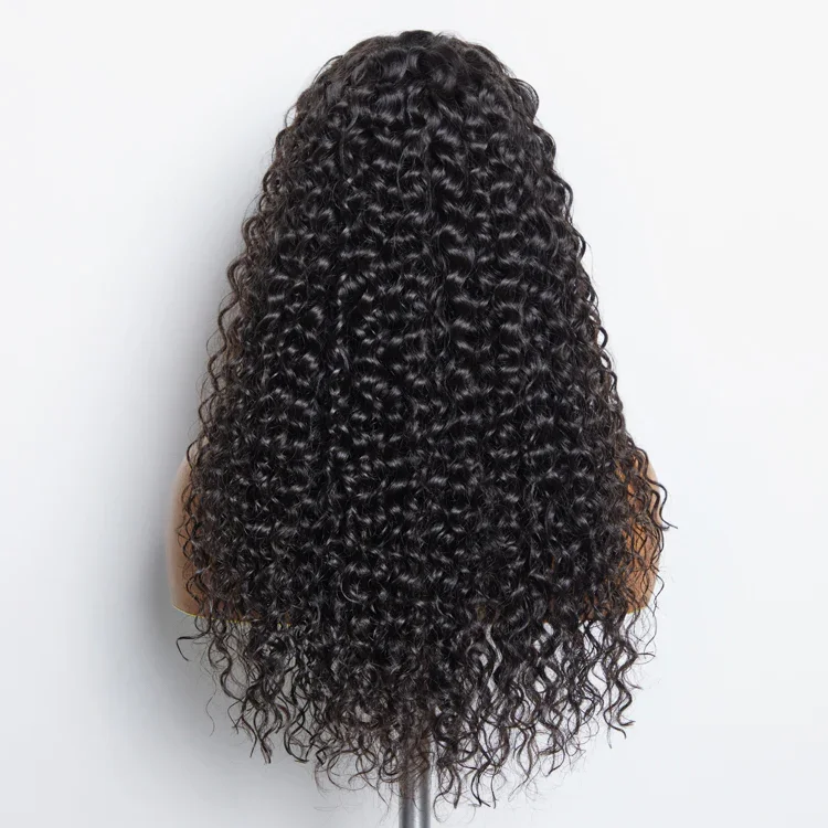 30inch 13x6 Parting Max Glueless Lace Wig 3D Cap Pre-bleached Water Wave Transparent Lace Front