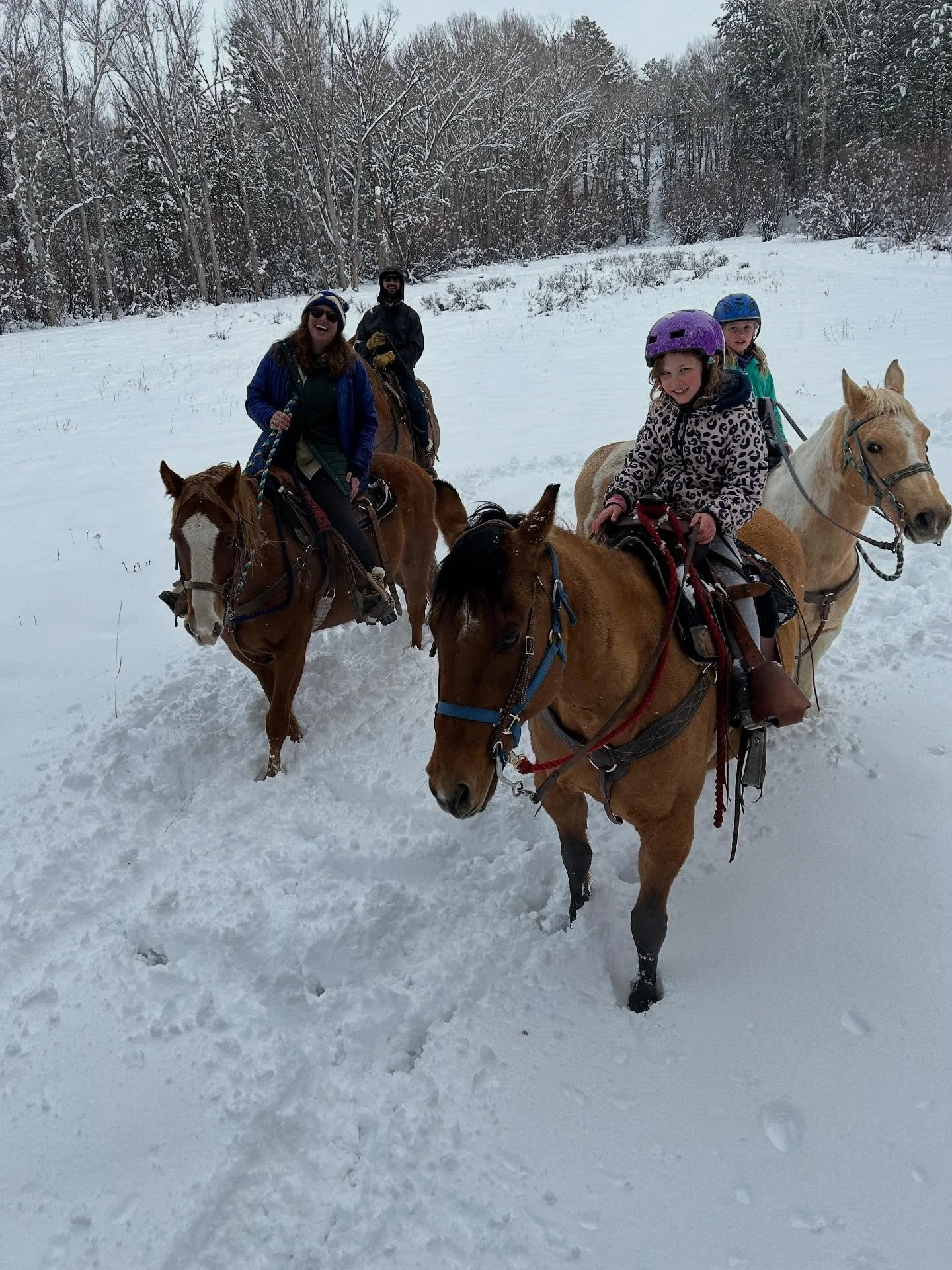 Not just for a summer vacation&mdash;dude ranches make amazing getaways year-round. Check out this family adventure in the snow ❄️. Really, anything with horses turns into a memorable trip (and the perfect excuse to pull out your western wear 🐴🤠).
