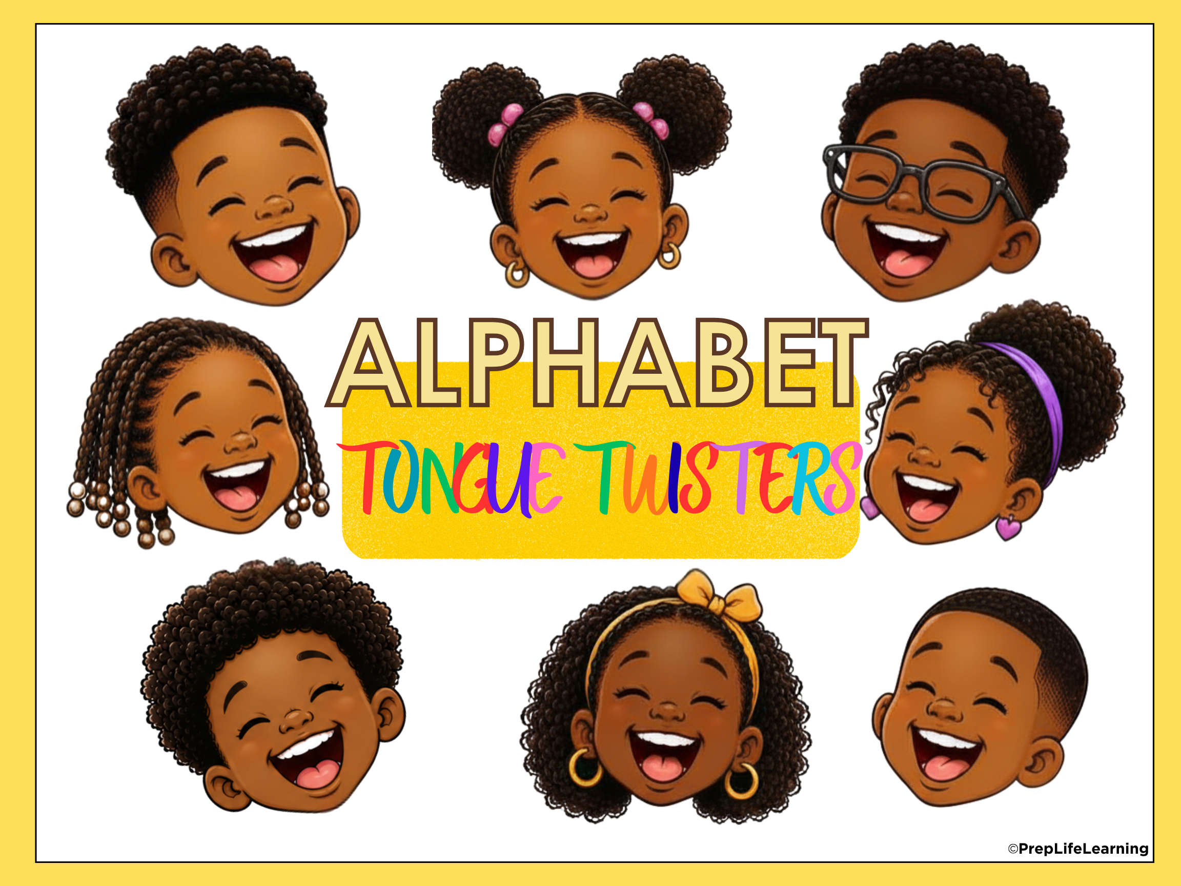 Alphabet Tongue Twisters Posters