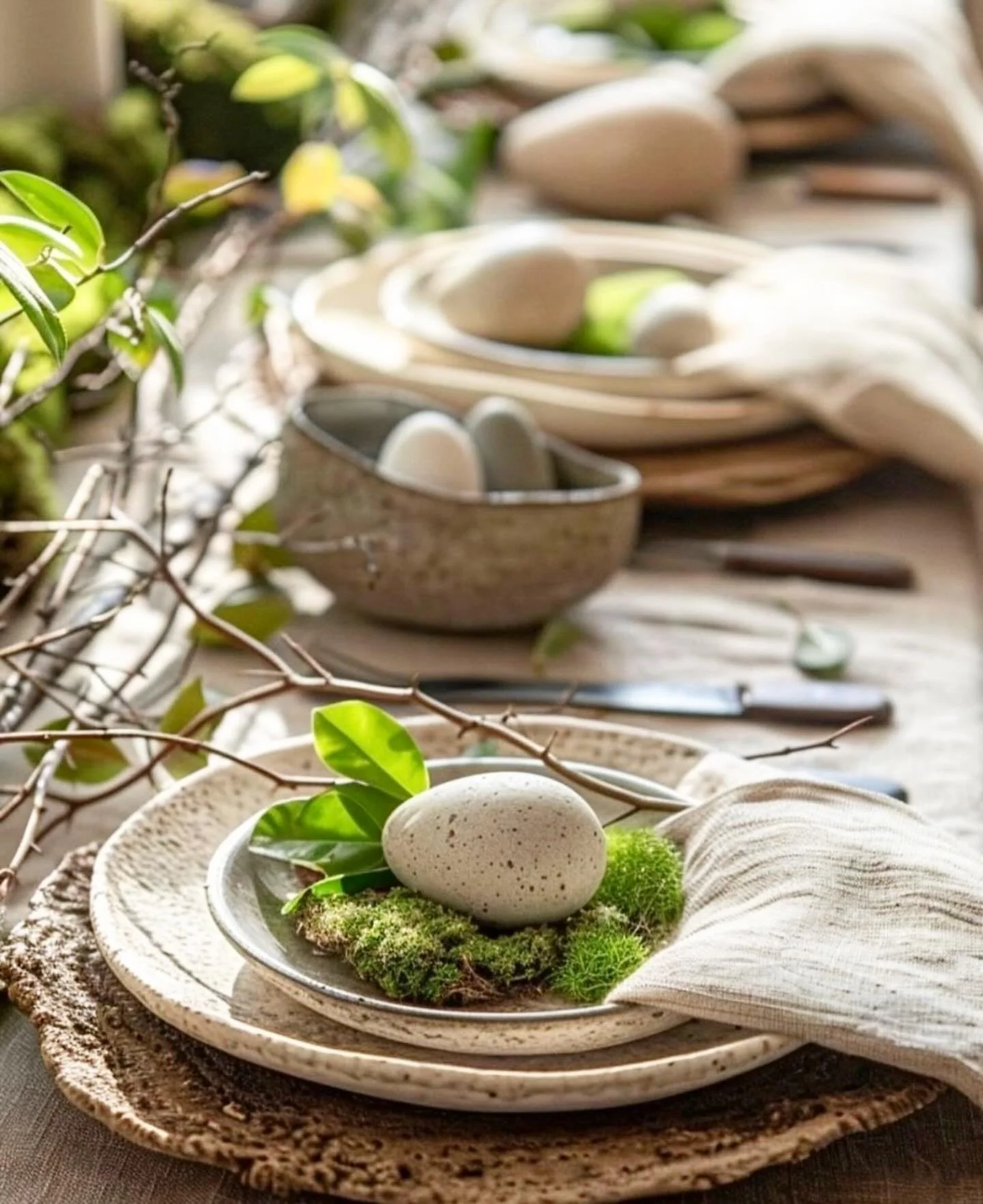 Are you hosting Easter brunch, lunch, or supper this year?

Styling your table can be such a fun way to celebrate the day. It doesn&rsquo;t have to be complicated. Sometimes the simplest touches make the table feel special.

A bowl of faux eggs, a ba
