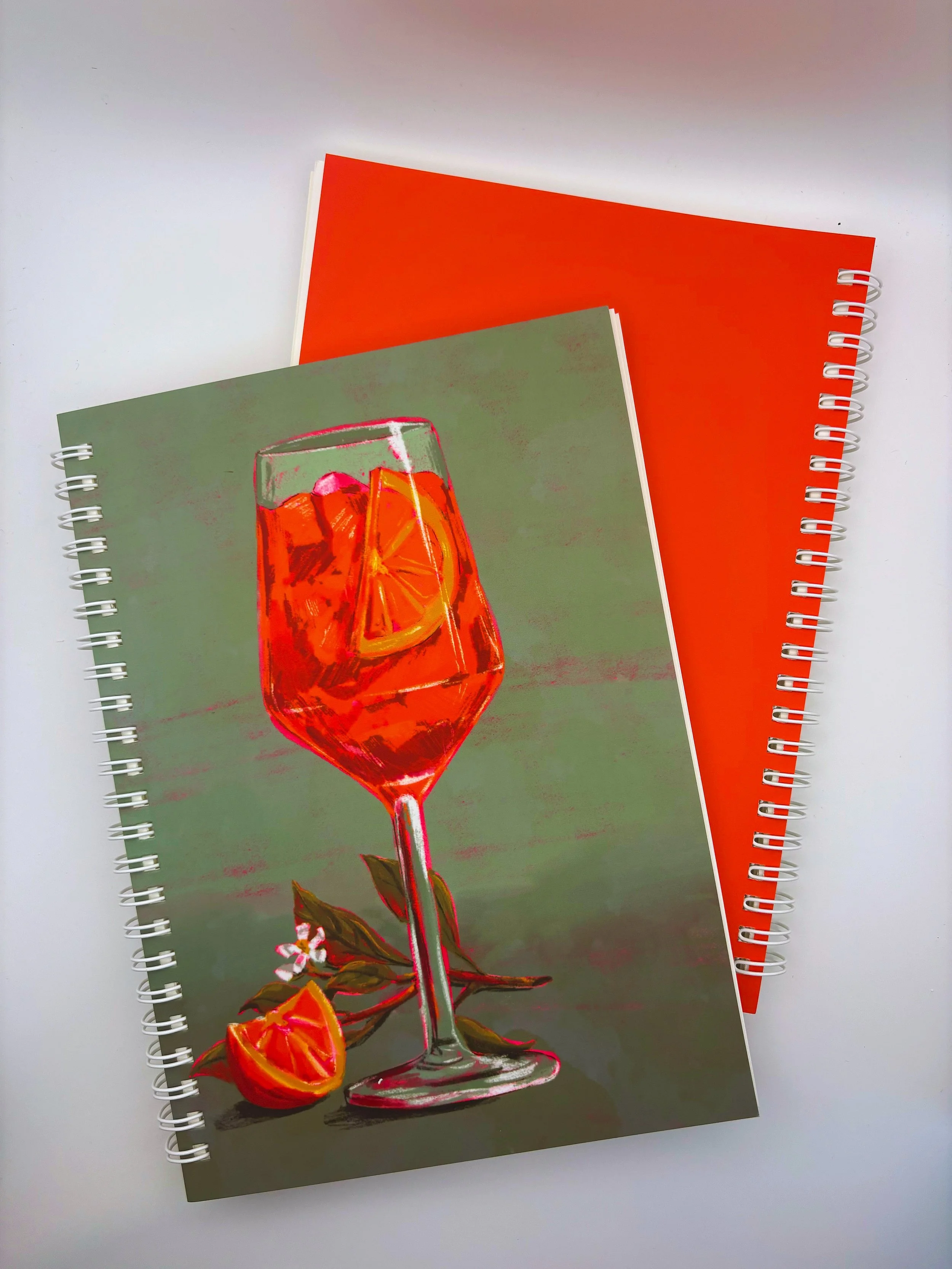 Aperol Spritz Spiral Notebook