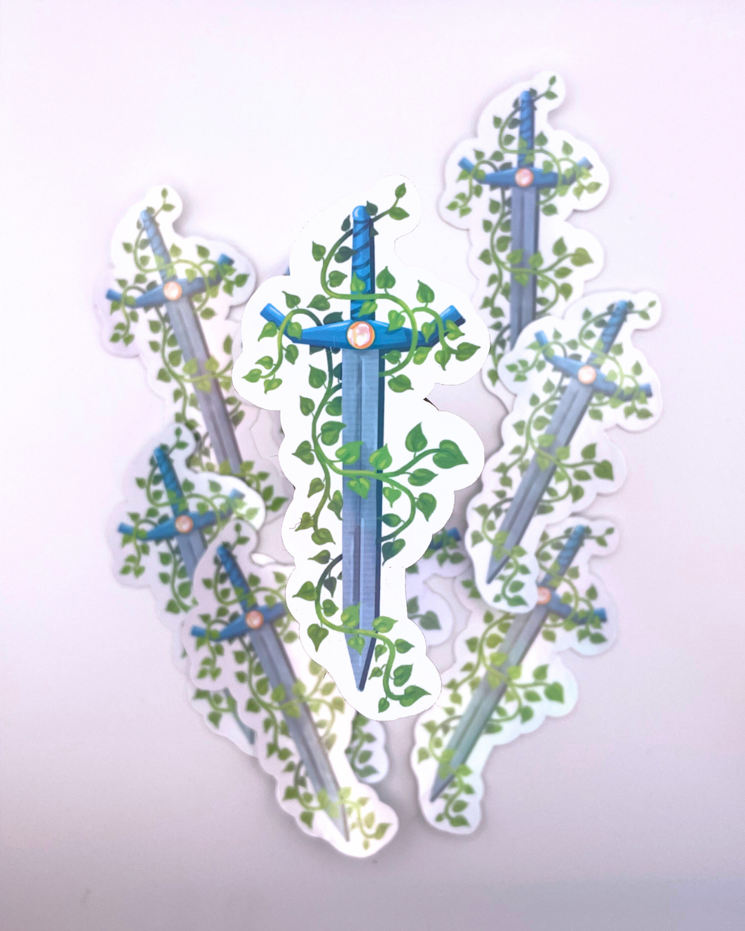 The Blooming Blade - Vinyl Sticker