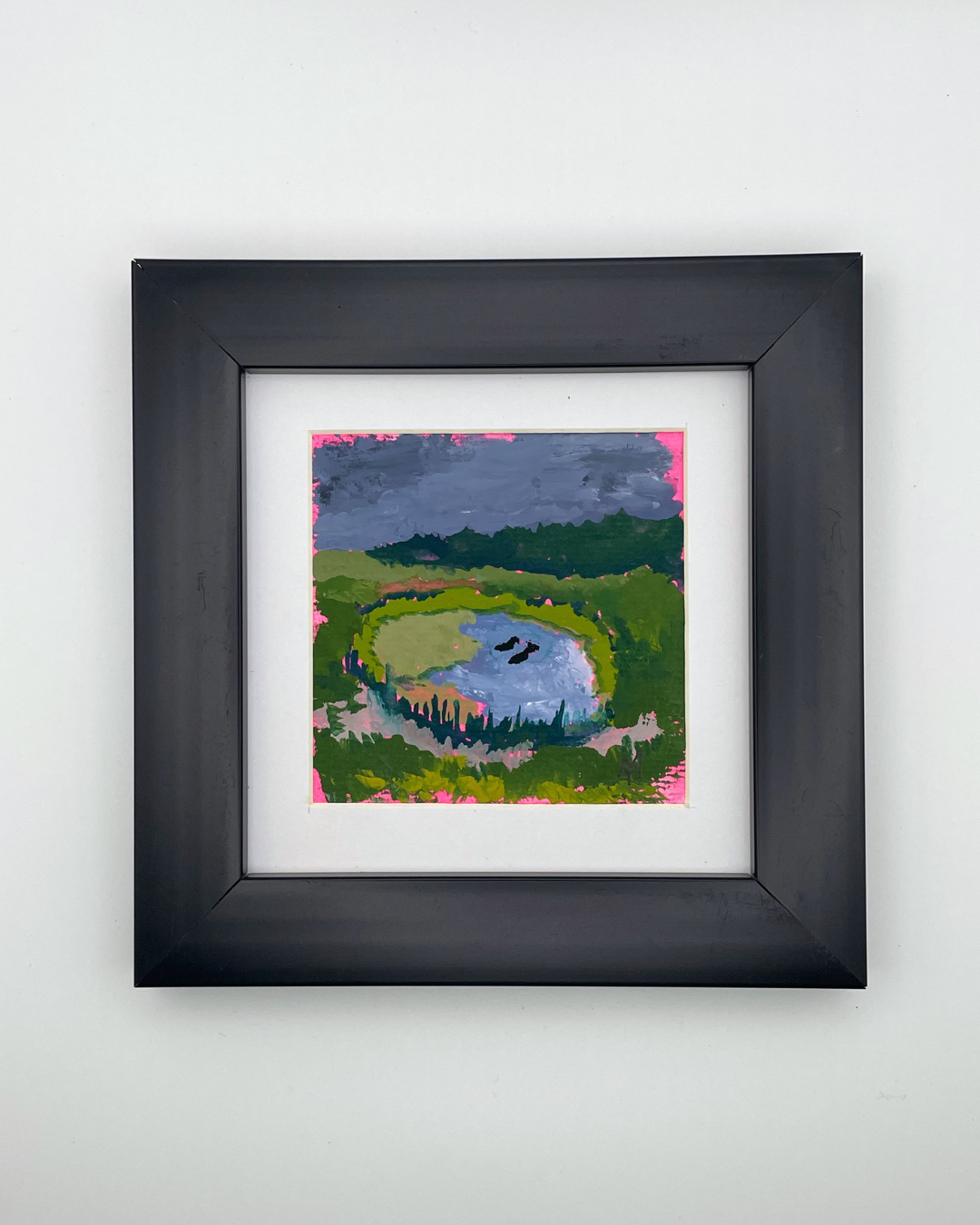 Ducks in a Pond - Mini Original Painting