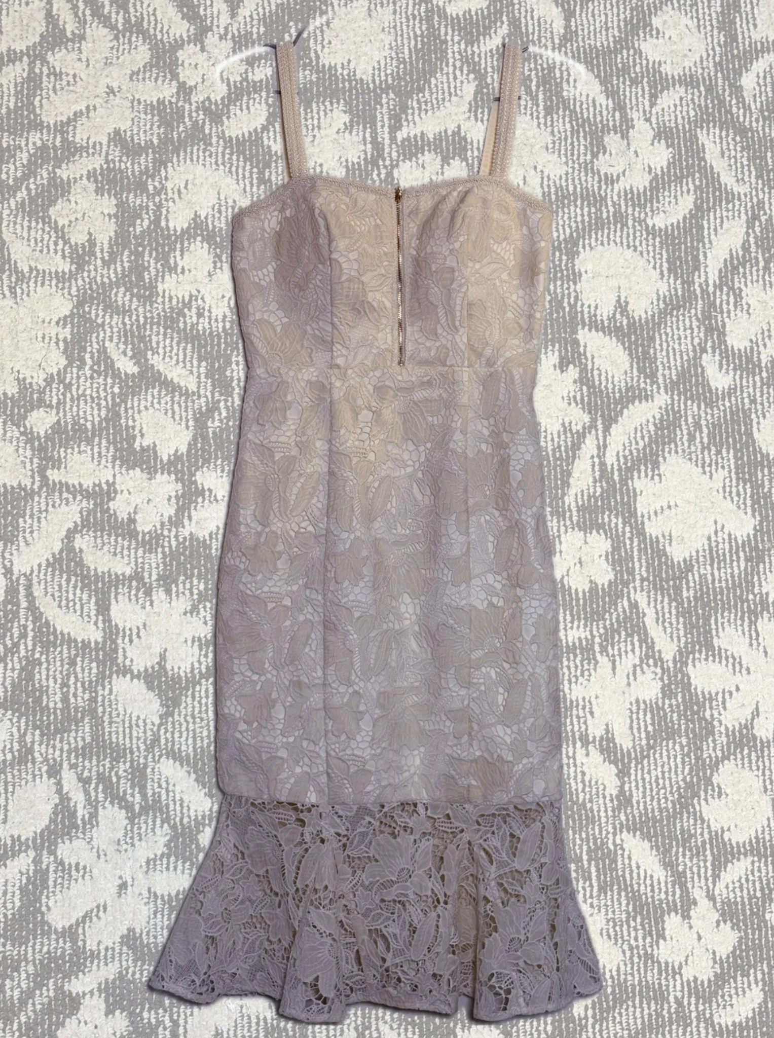 花柄レースマーメイドドレスワンピース