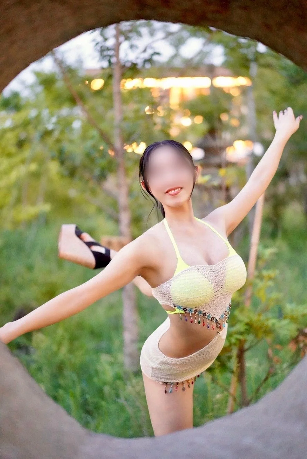 レースメッシュセットアップ