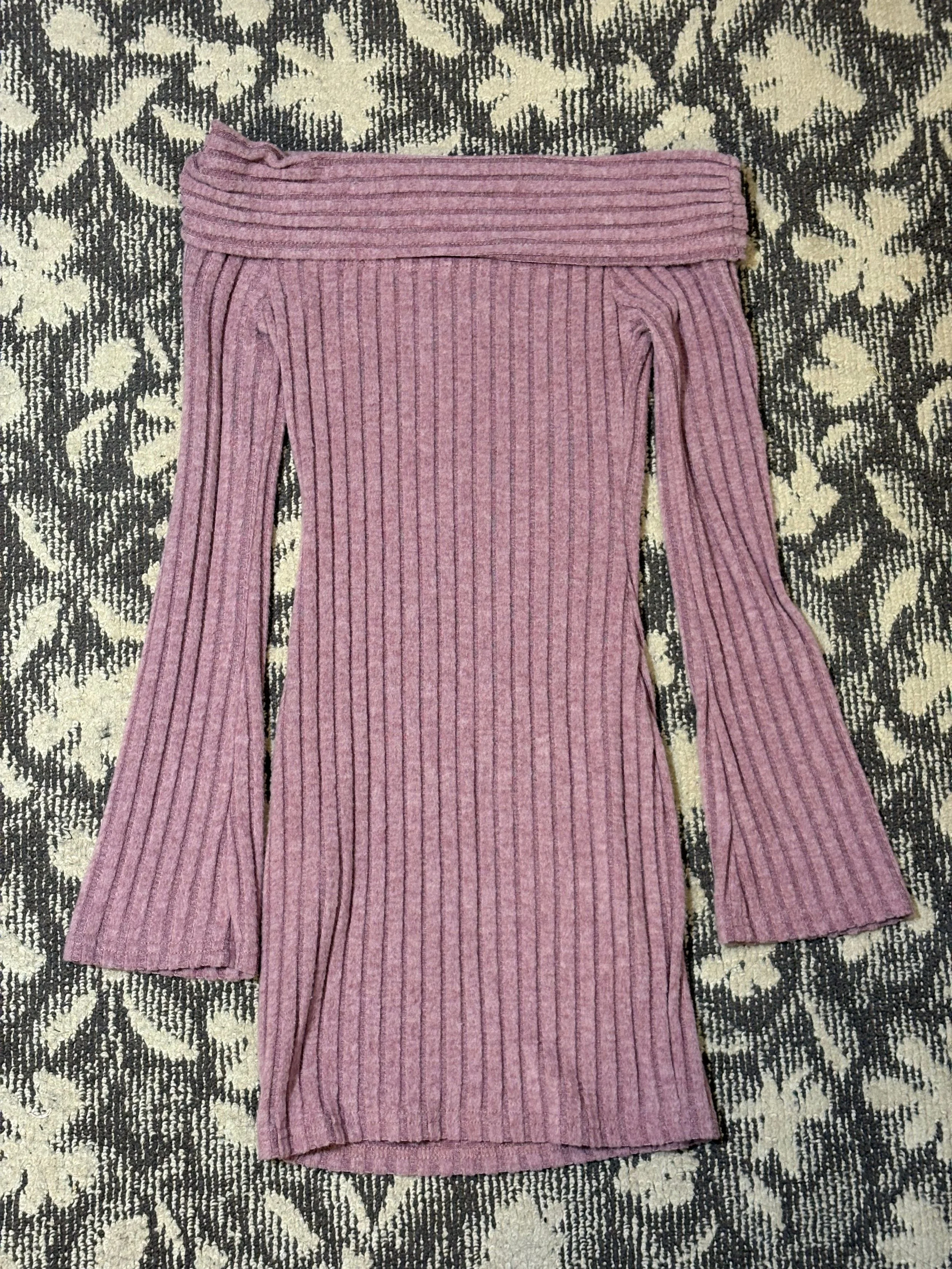 オフショルミニワンピース（ピンク）