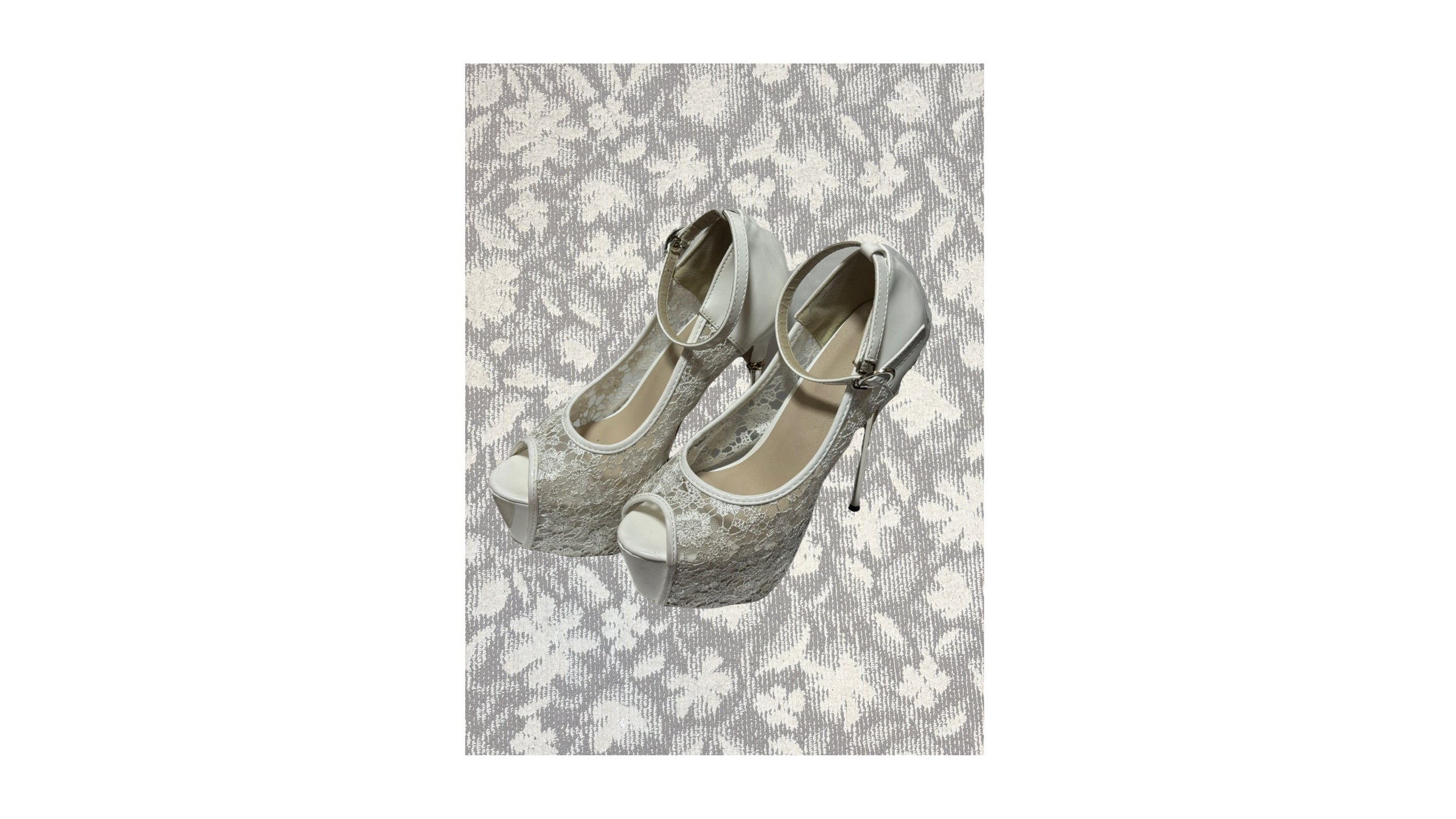 レースオープンハイヒール