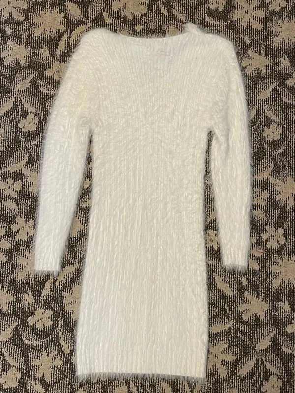 シャギーニットワンピース