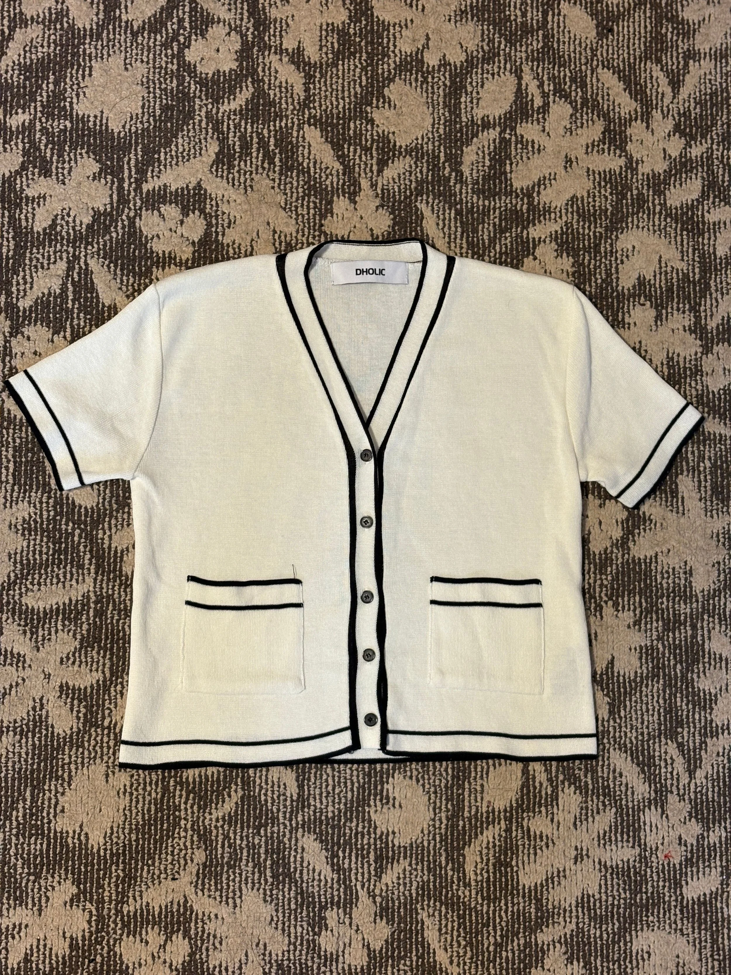 半袖カーディガン