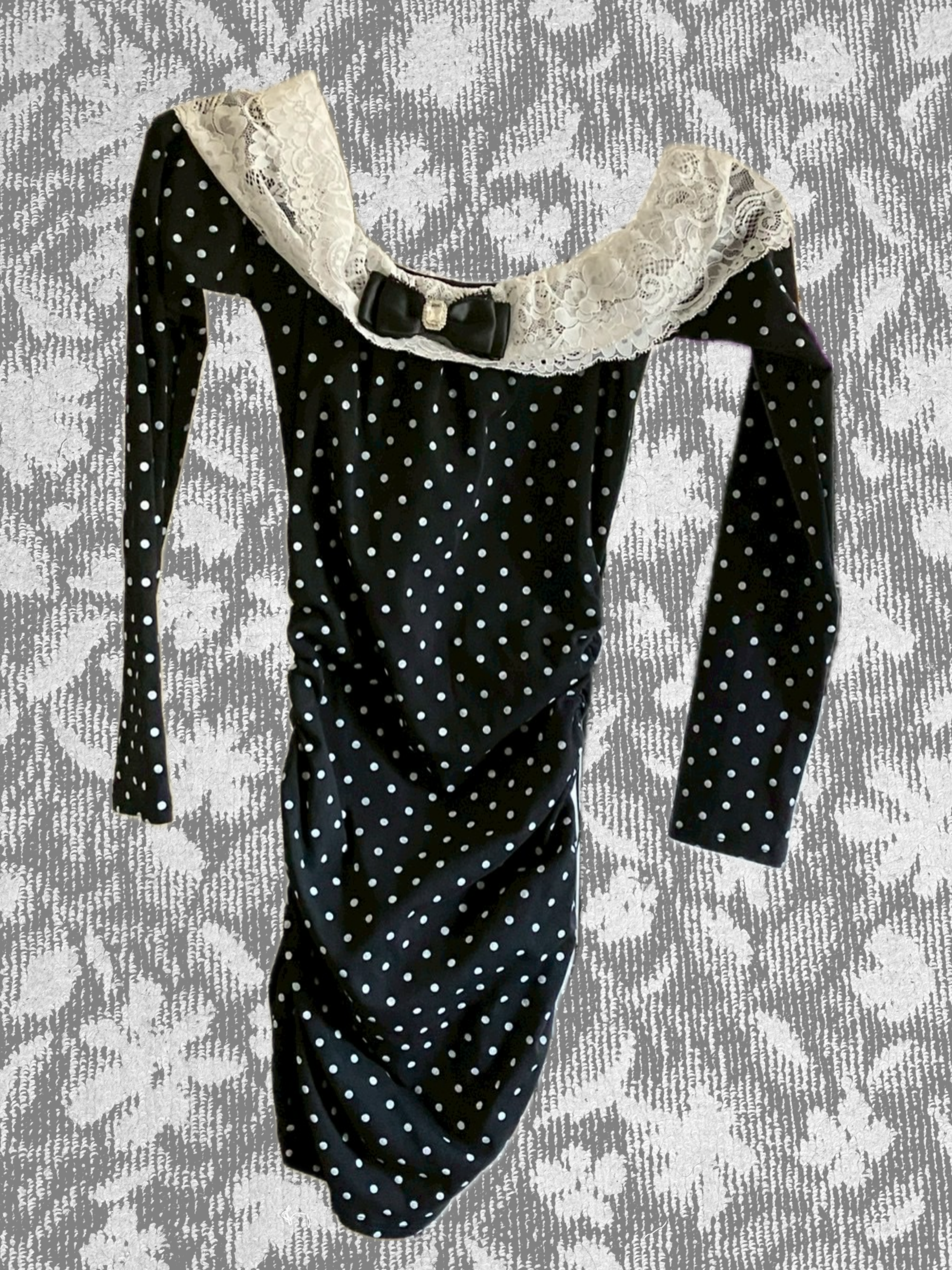 レースドットミニワンピース