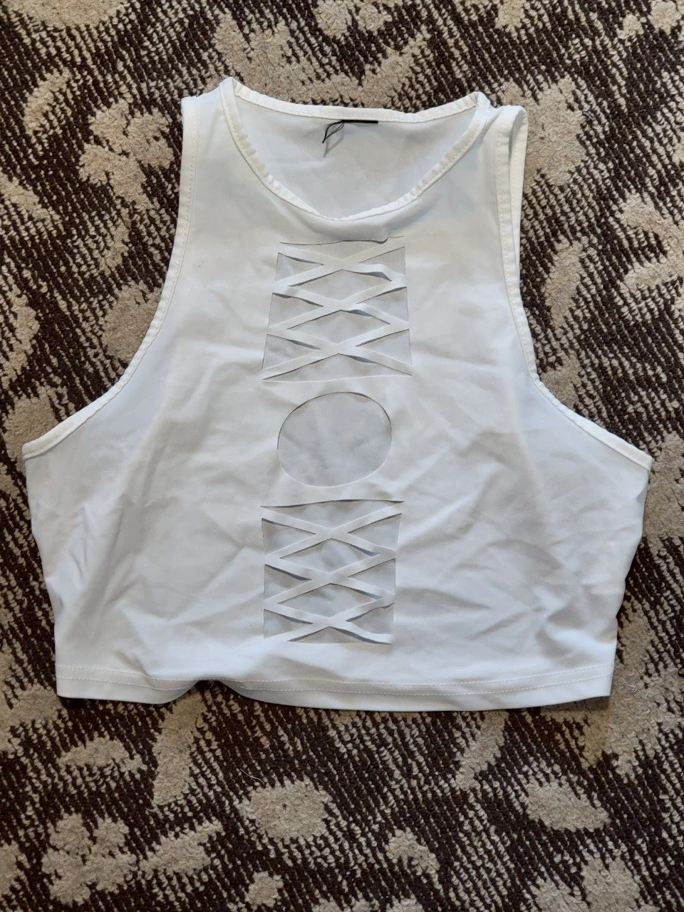 レースアップタンクトップ