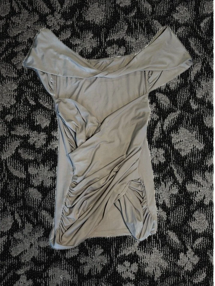 オフショルダークロストップスワンピース