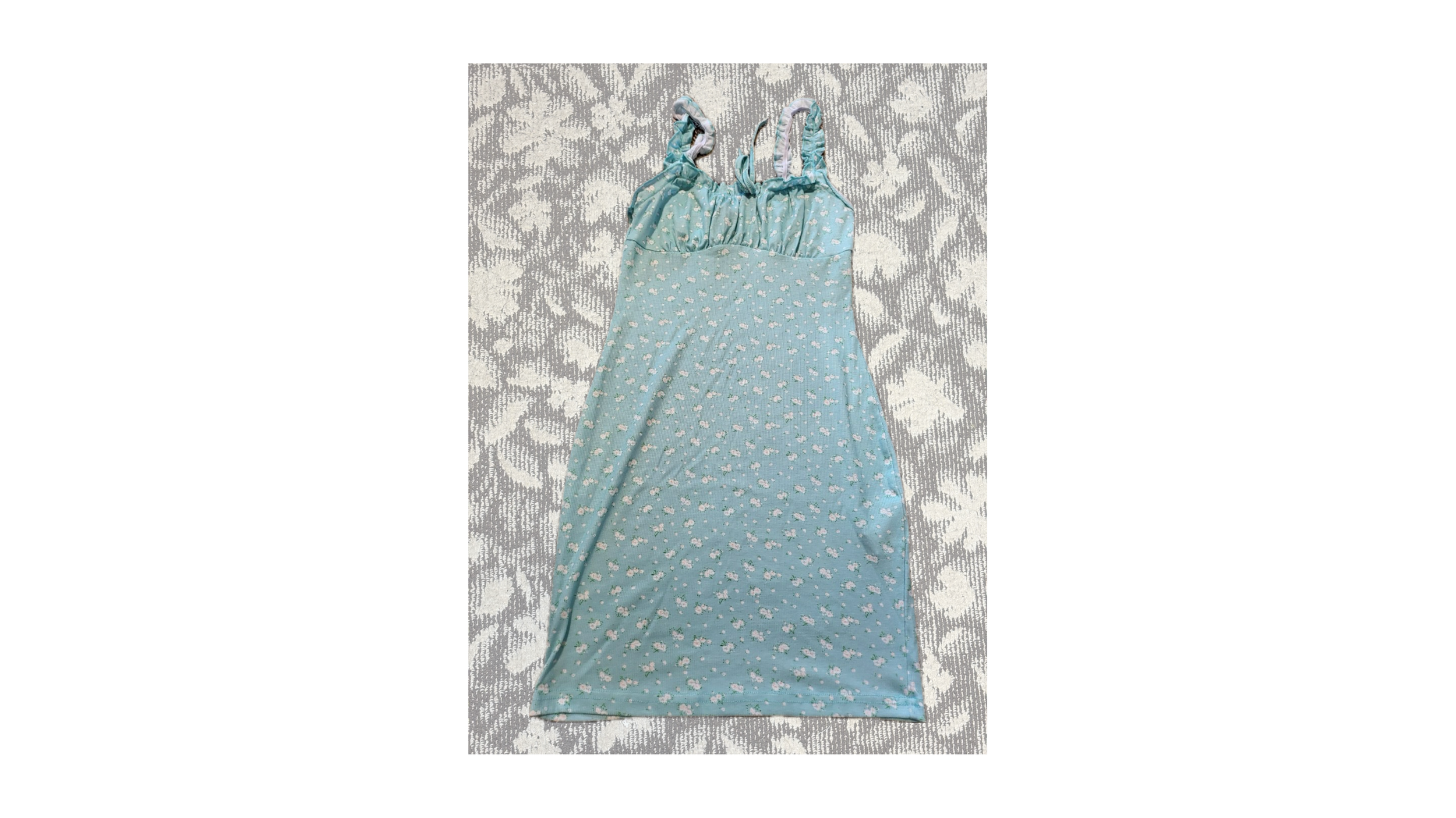 小花柄ワンピース(グリーン)