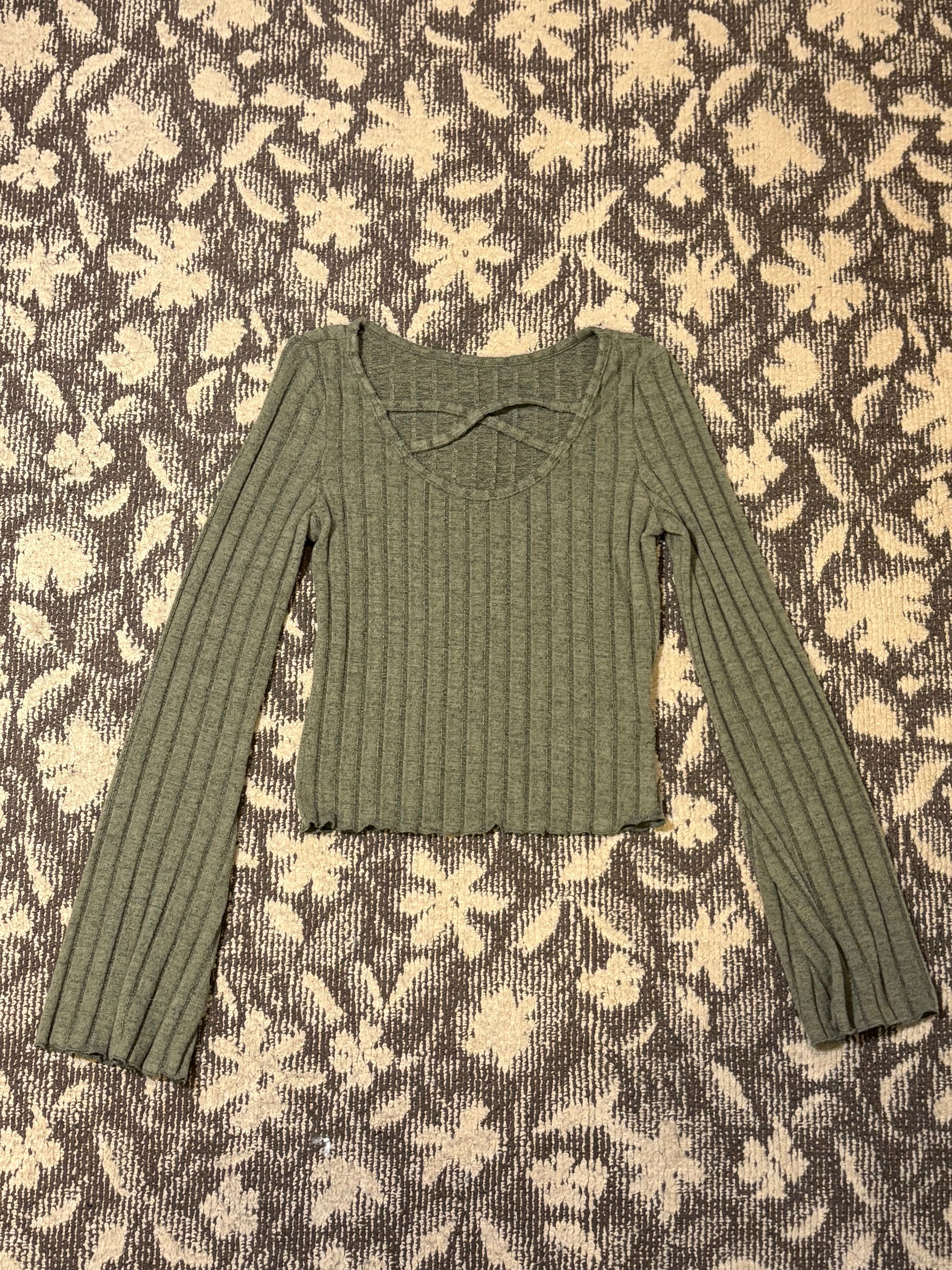 リブニット（グリーン）