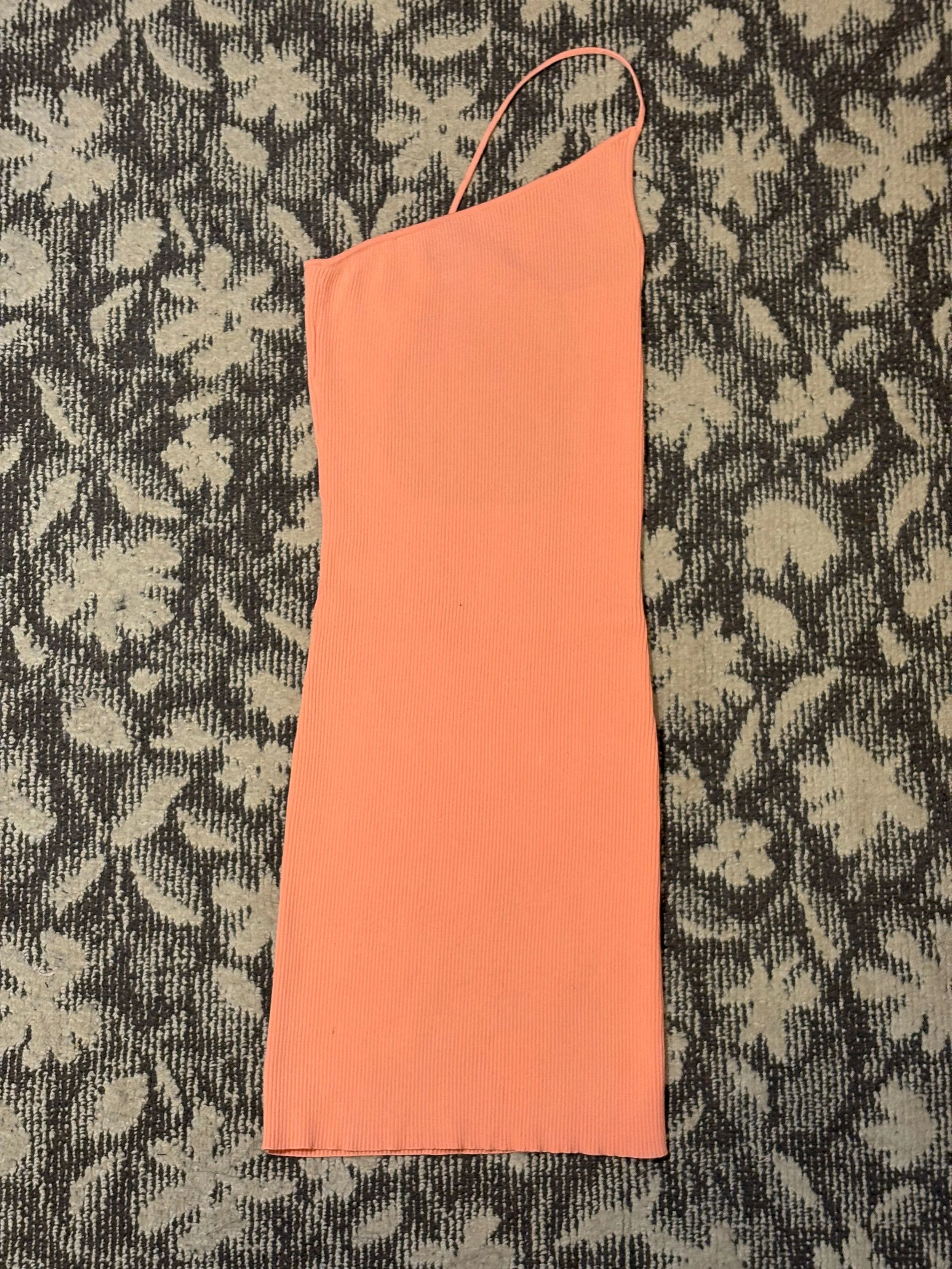 ニットミニワンピース（オレンジ）