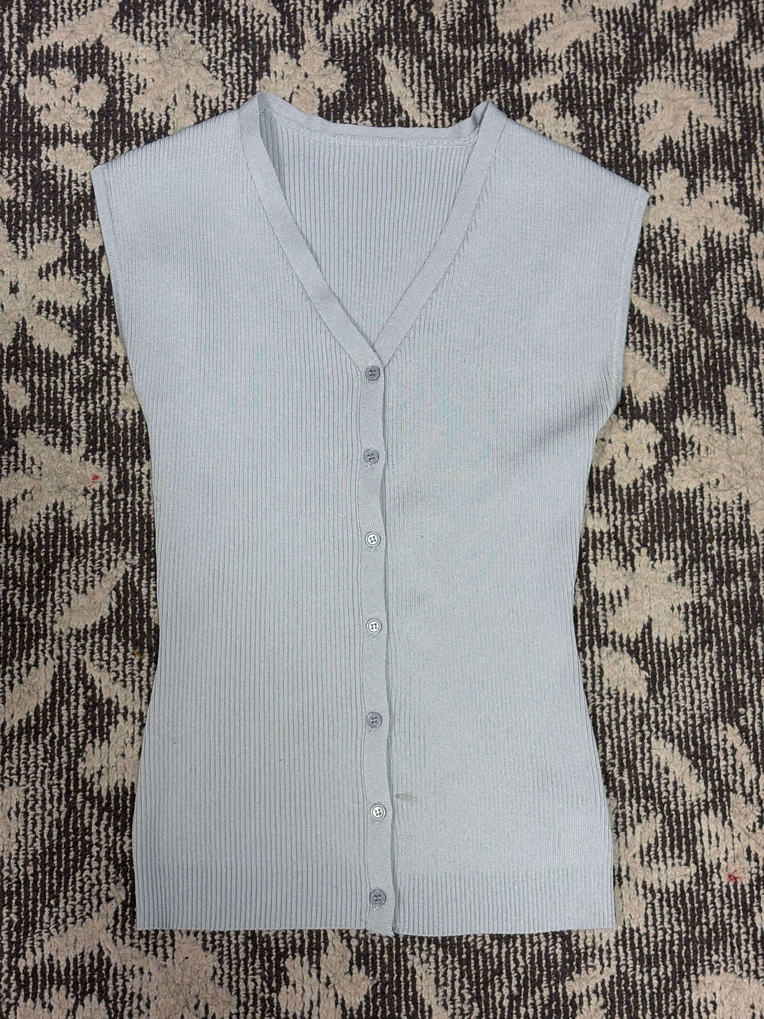 スパンコールニットベスト