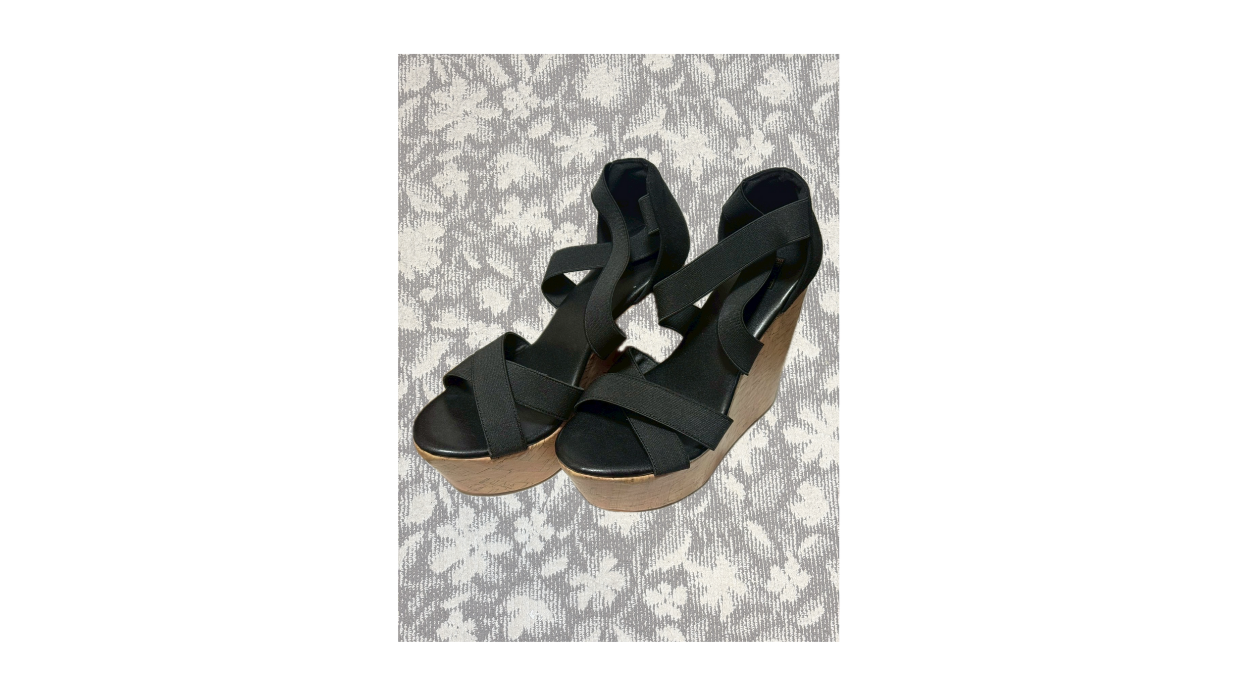 ウェッジソール(ブラック)