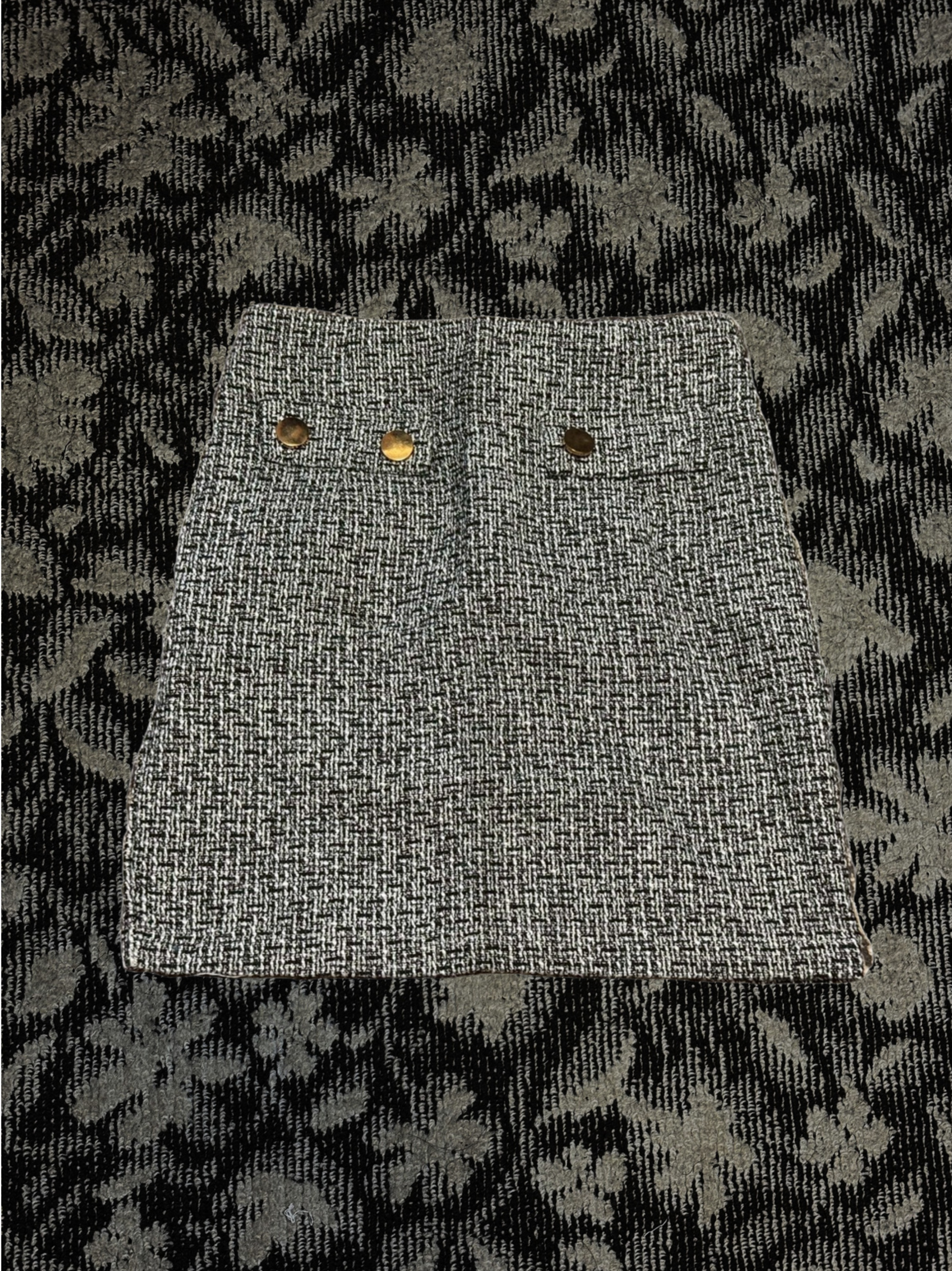 ツイードカーヴィーミニスカート