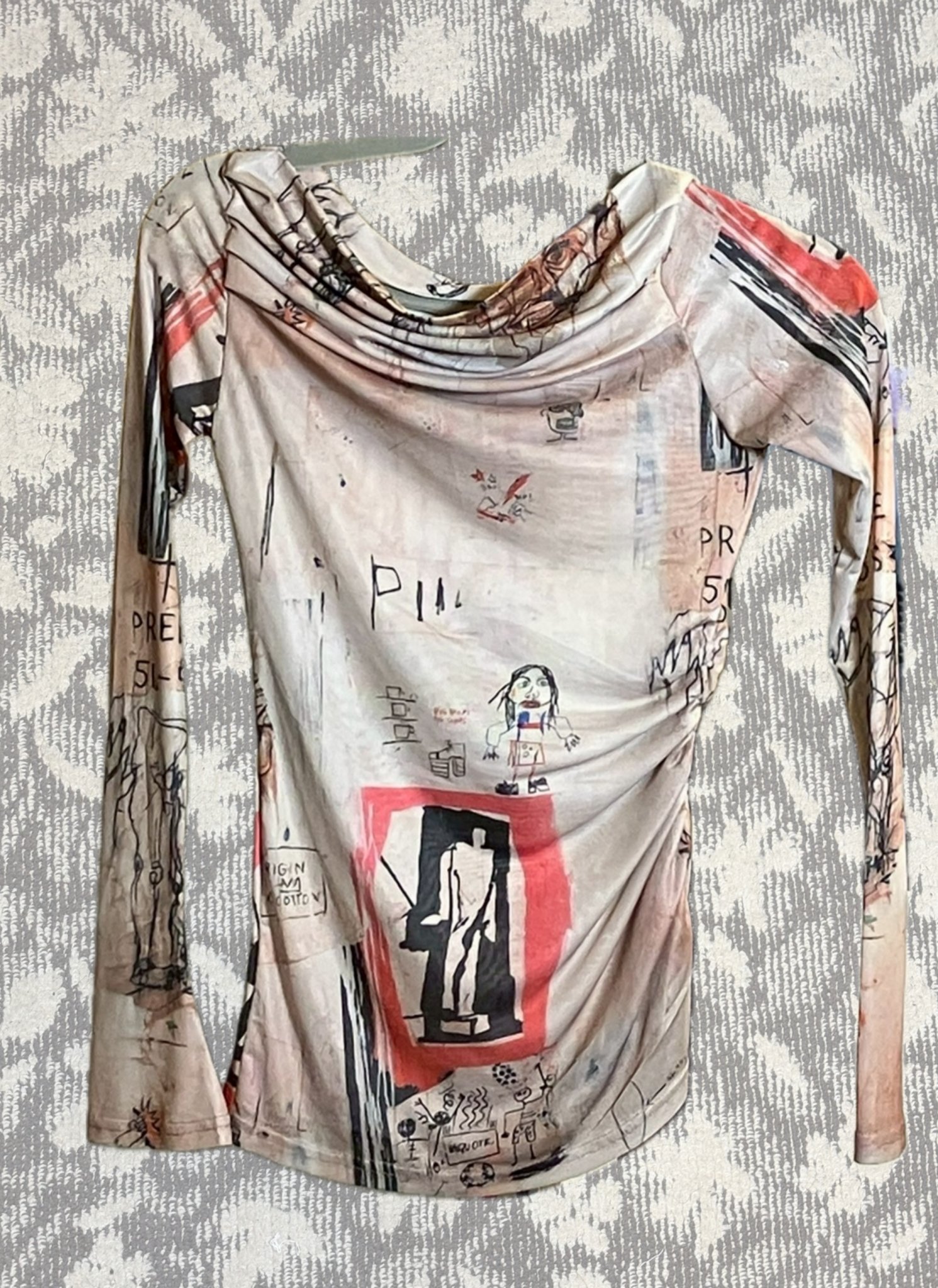 シースルーグラフィックロングスリーブ