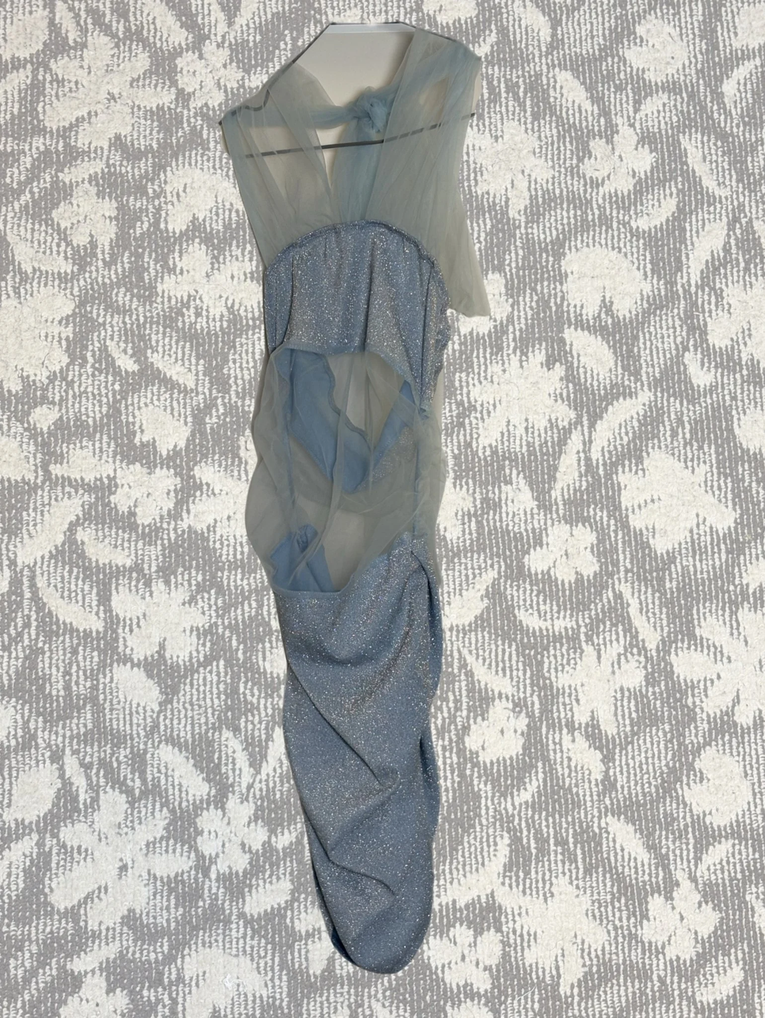 シースルースパンコールワンピースドレス