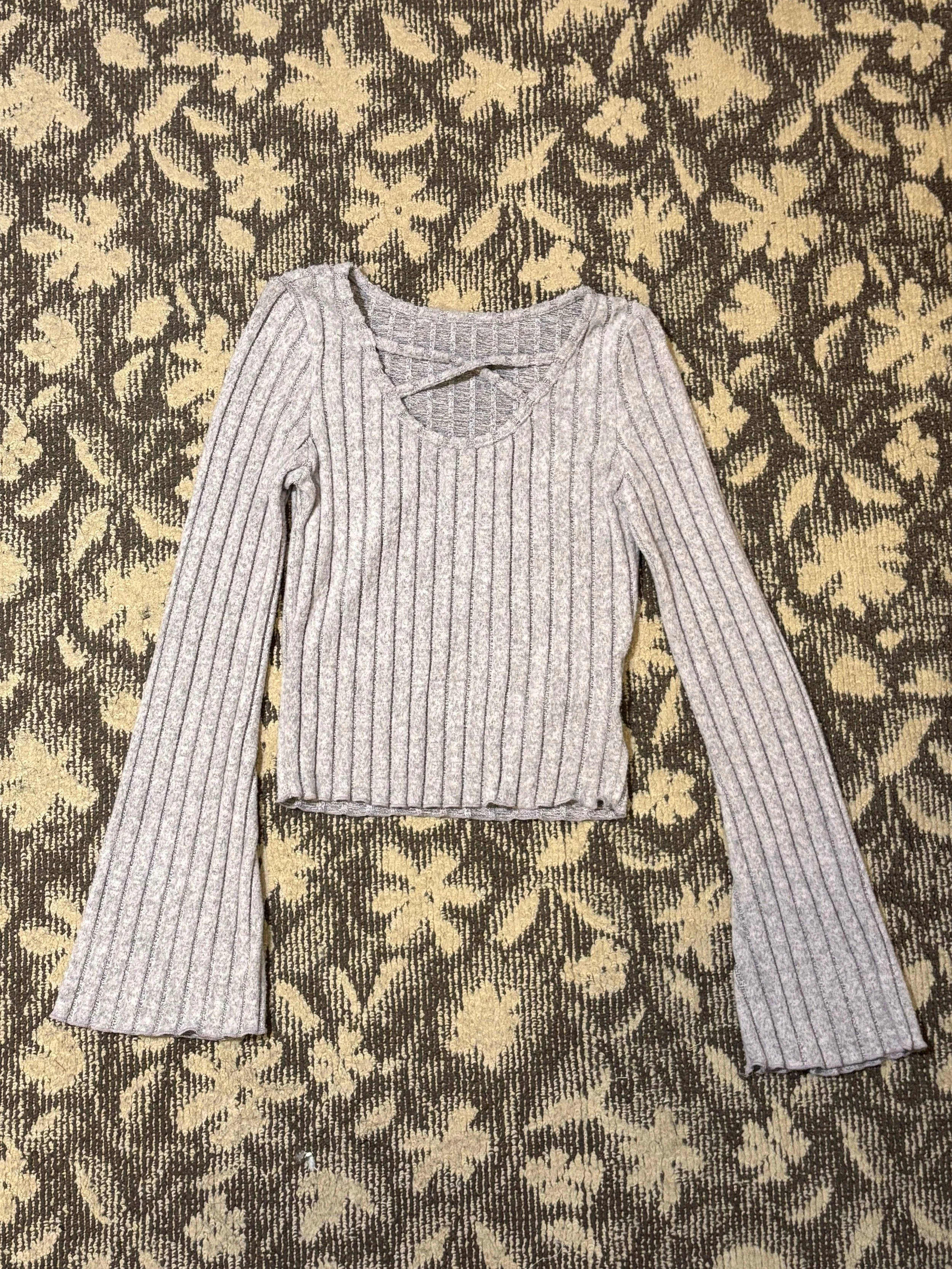 リブニット（グレー）