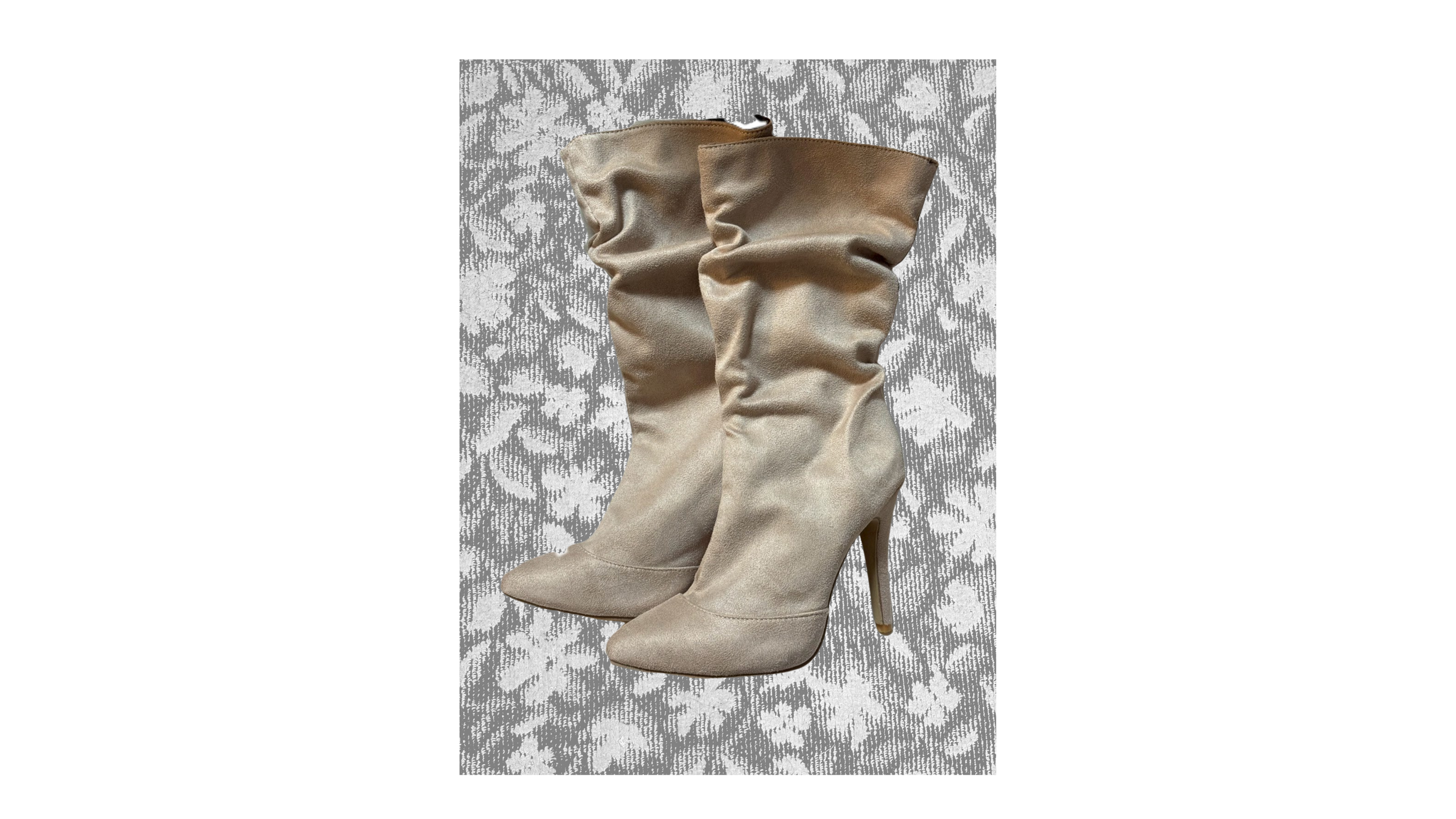 ロングブーツ（ベージュ）