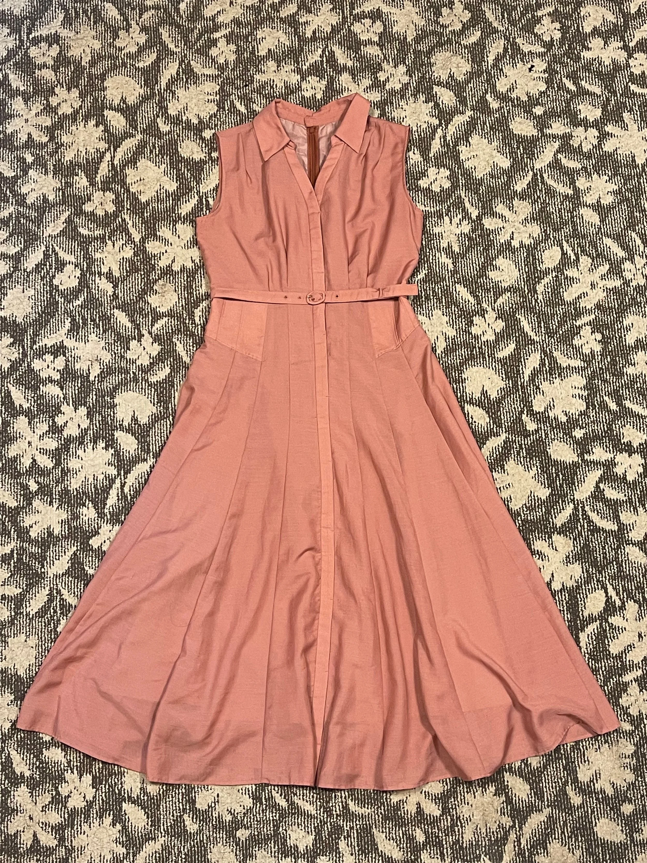 シアーシャツフレアワンピース