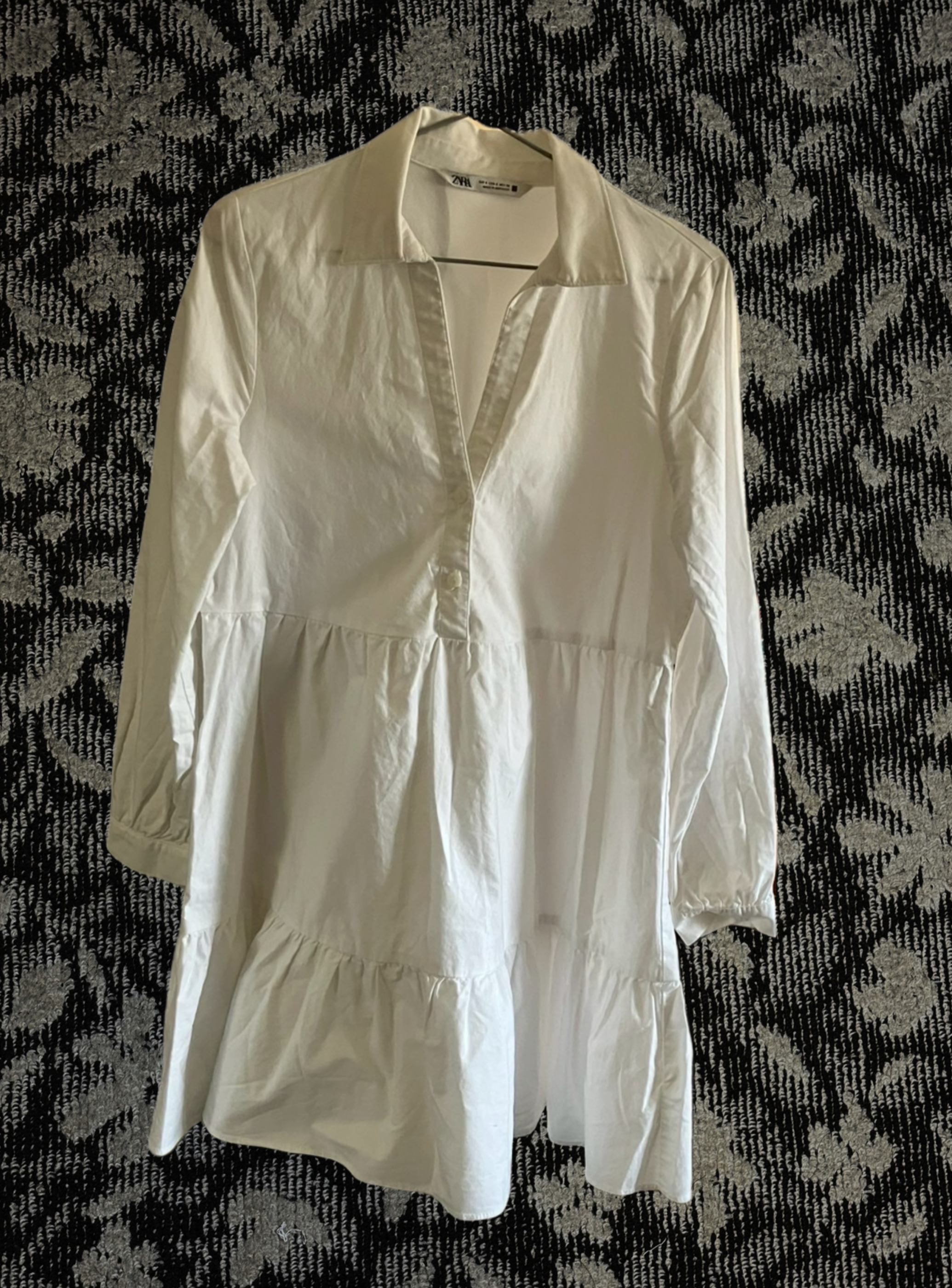 シアーシャツフリルブラウス