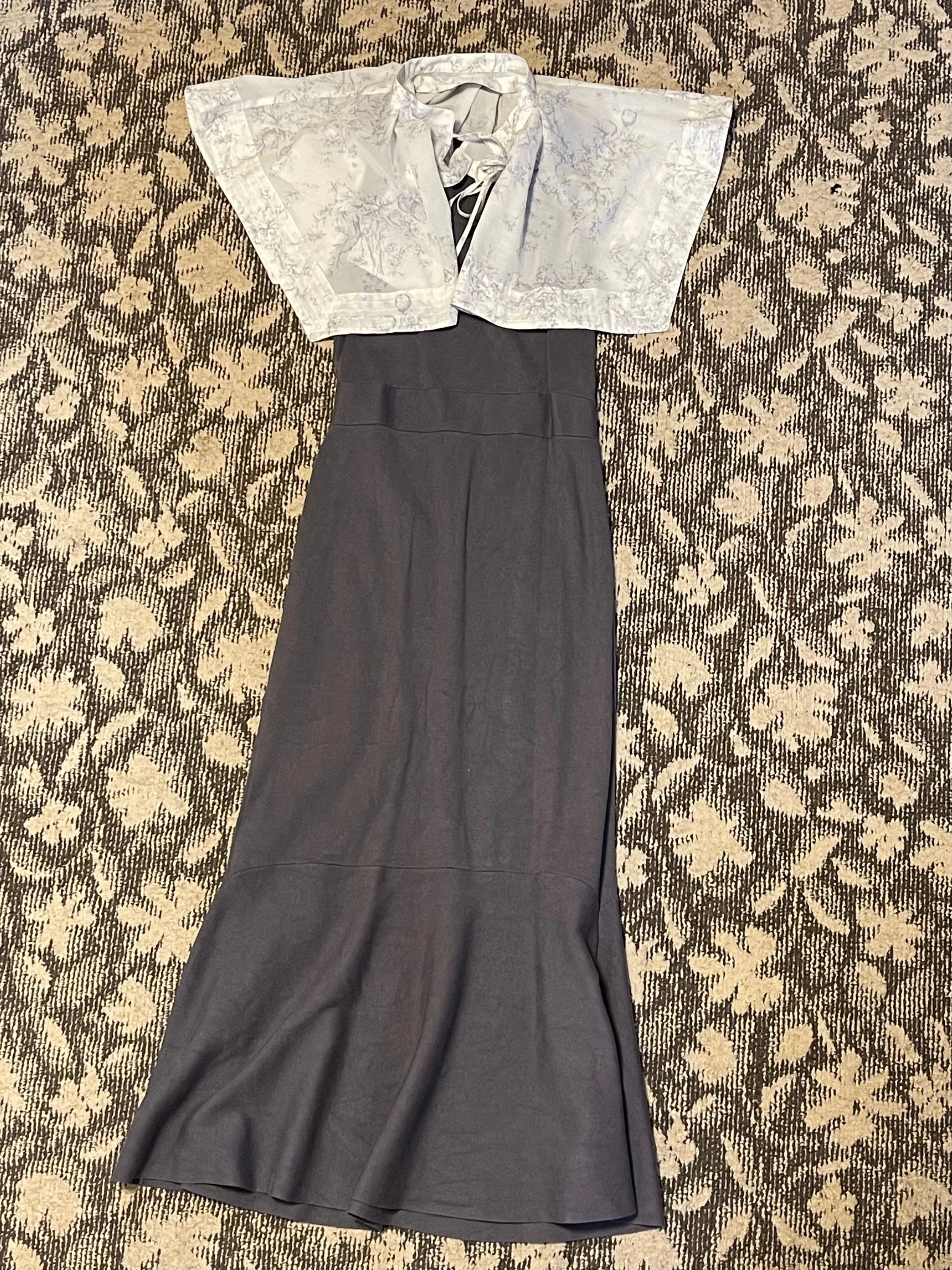 スナイデル ケープデザインニットドッキングワンピース