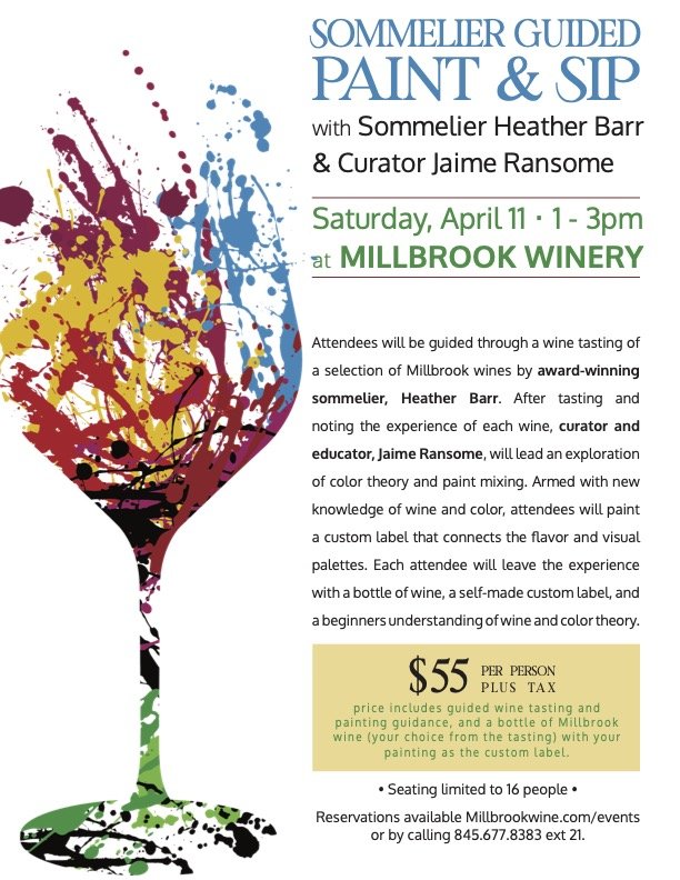sommelier guided paint & sip