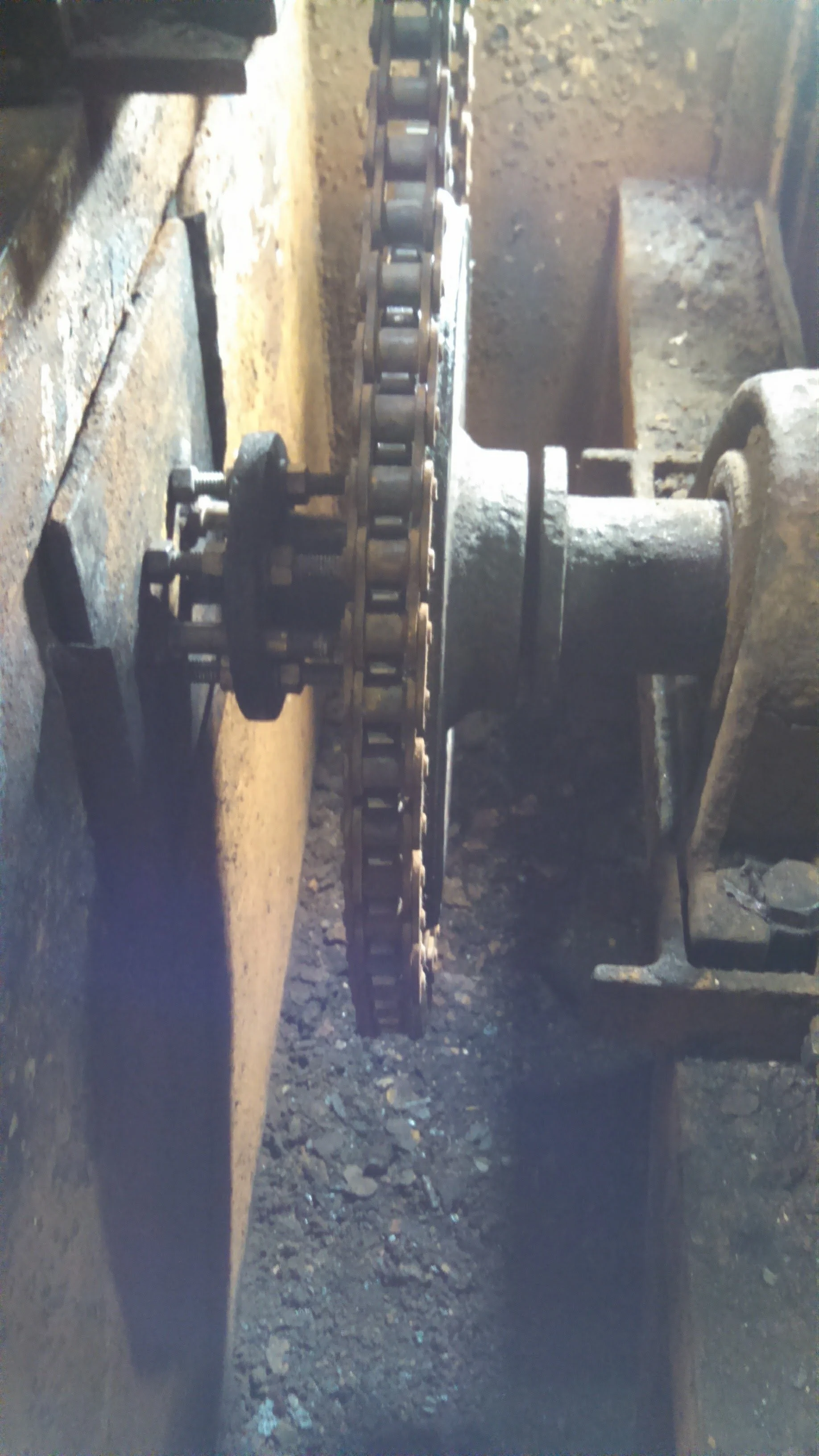 Drive sprocket and chain repair on industrial machinery by RPW Contracting during on-site service in Jeannette, PA