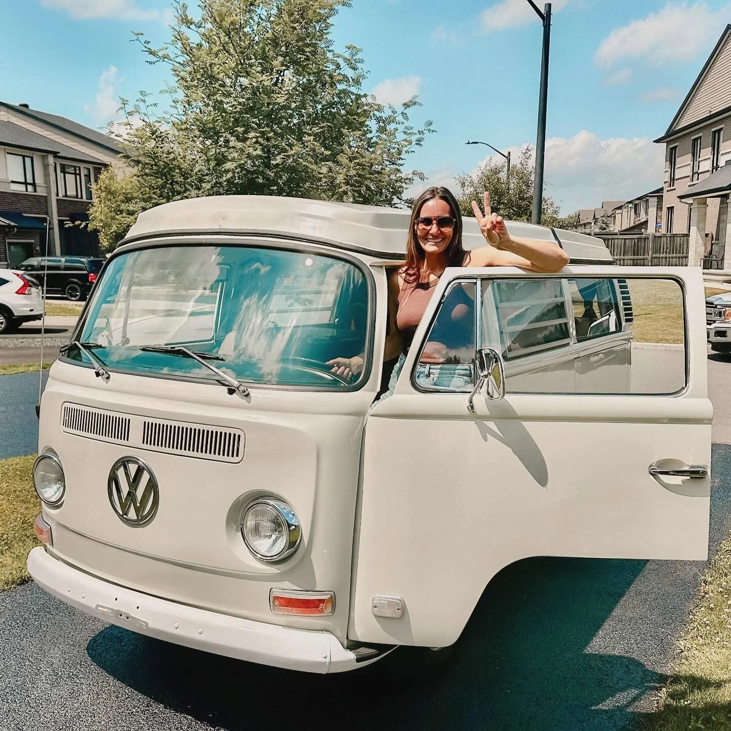 Entrepreneurship is a trip.
Thought I had the perfect blue van lined up - until it ghosted me. Classic.
But we don&rsquo;t sulk, we sip.
And now? I&rsquo;m cruising into summer in a creamy pearl dream that&rsquo;s giving golden hour on wheels.
Out wi