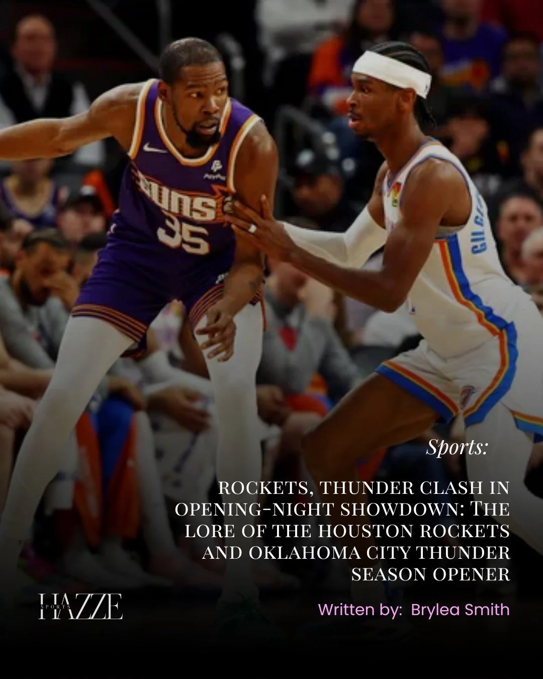 Rockets, Thunder clash in opening-night showdown: The lore of the Houston Rockets and Oklahoma City Thunder season opener

Read @brylea_smith new article up on Hazze! Link in bio!🔗