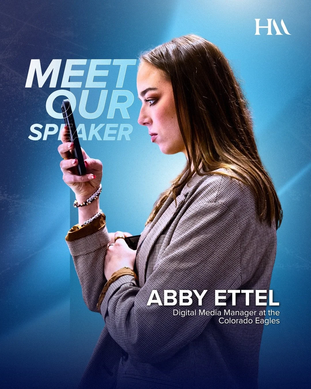 Meet our first two speakers for our Media Room Panel!!

Abby Ettel is the Digital Media Manager for the Colorado Eagles, where she leads social media strategy, content creation and digital storytelling across the team&rsquo;s platforms. With a backgr