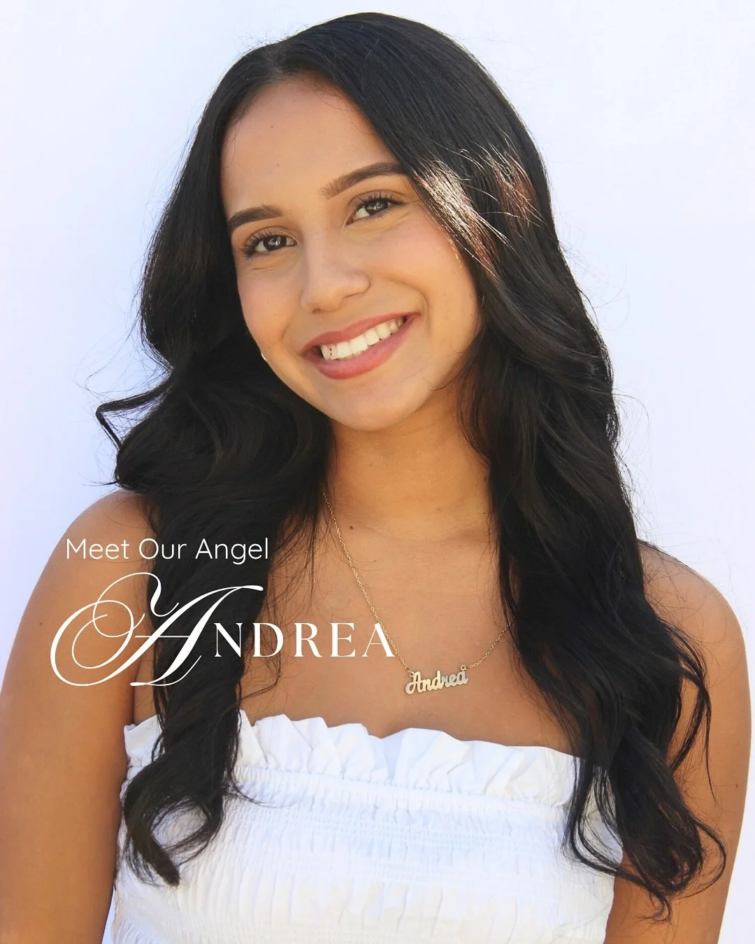 Andrea lives by kindness, patience, and faith. 🪽
She&rsquo;s passionate about beauty, connecting with others, and caring for children every day with @mothersangel.co 

Find more details on mothers-angel.com