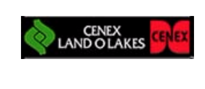 Logo featuring green and red elements with the text 'CENEX Land O Lakes' and 'CENEX' in red