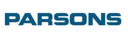 Parsons company logo in blue text.