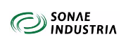 Sonale Industria logo with green swirl design and black text