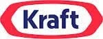 Kraft logo with red oval outline and blue text