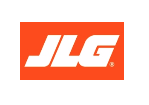 JLG logo in orange and white