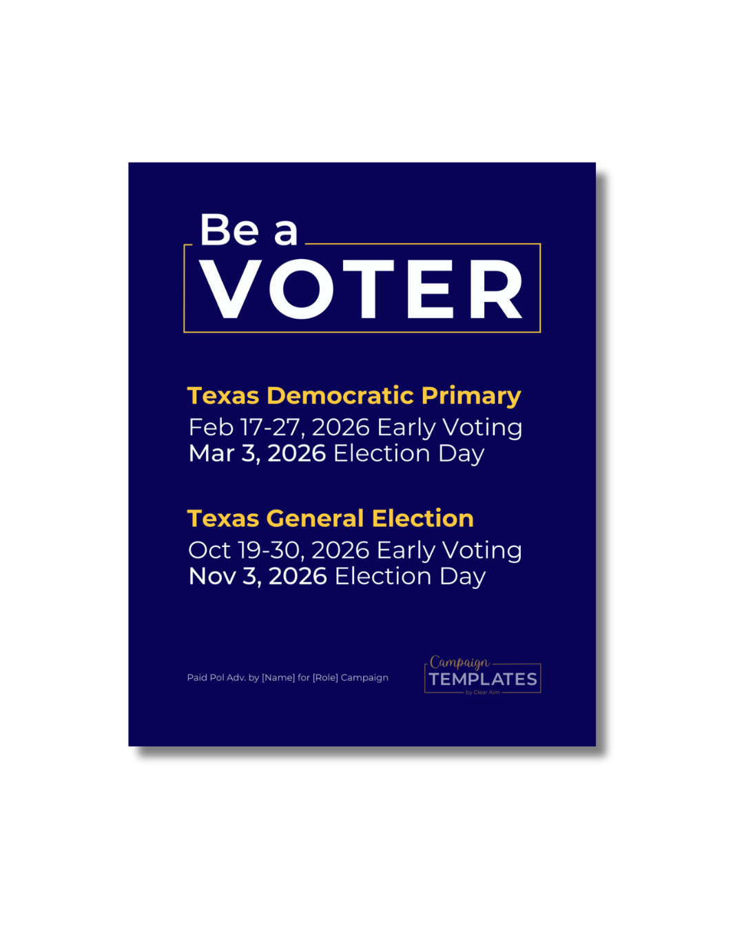 2026 Election Dates Social Post (FREE)