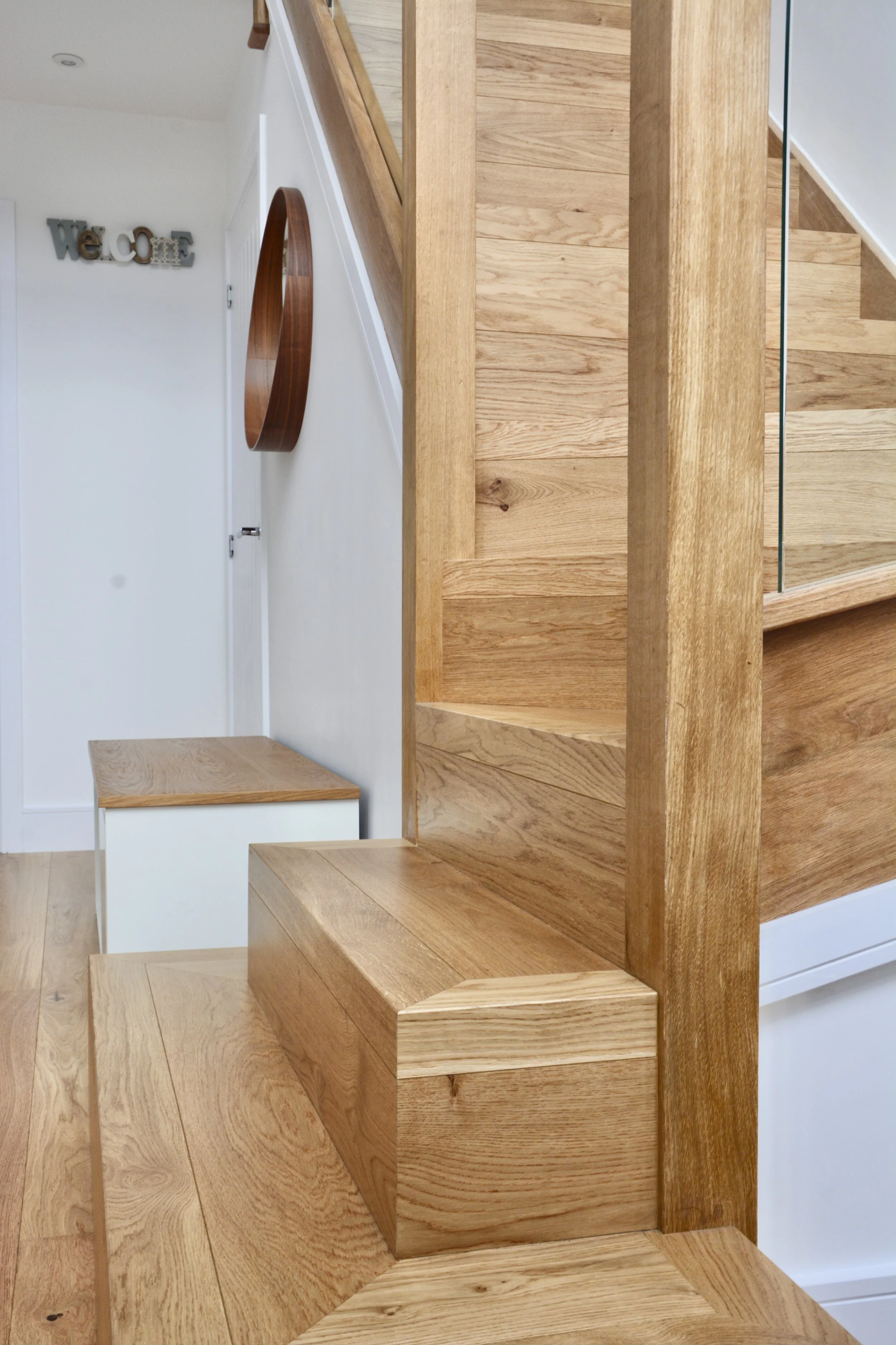 Engineered Wood Flooring With Stair Nosings To Staircase by The Bristol Wood Flooring Company, Boen Engineered Wood Flooring